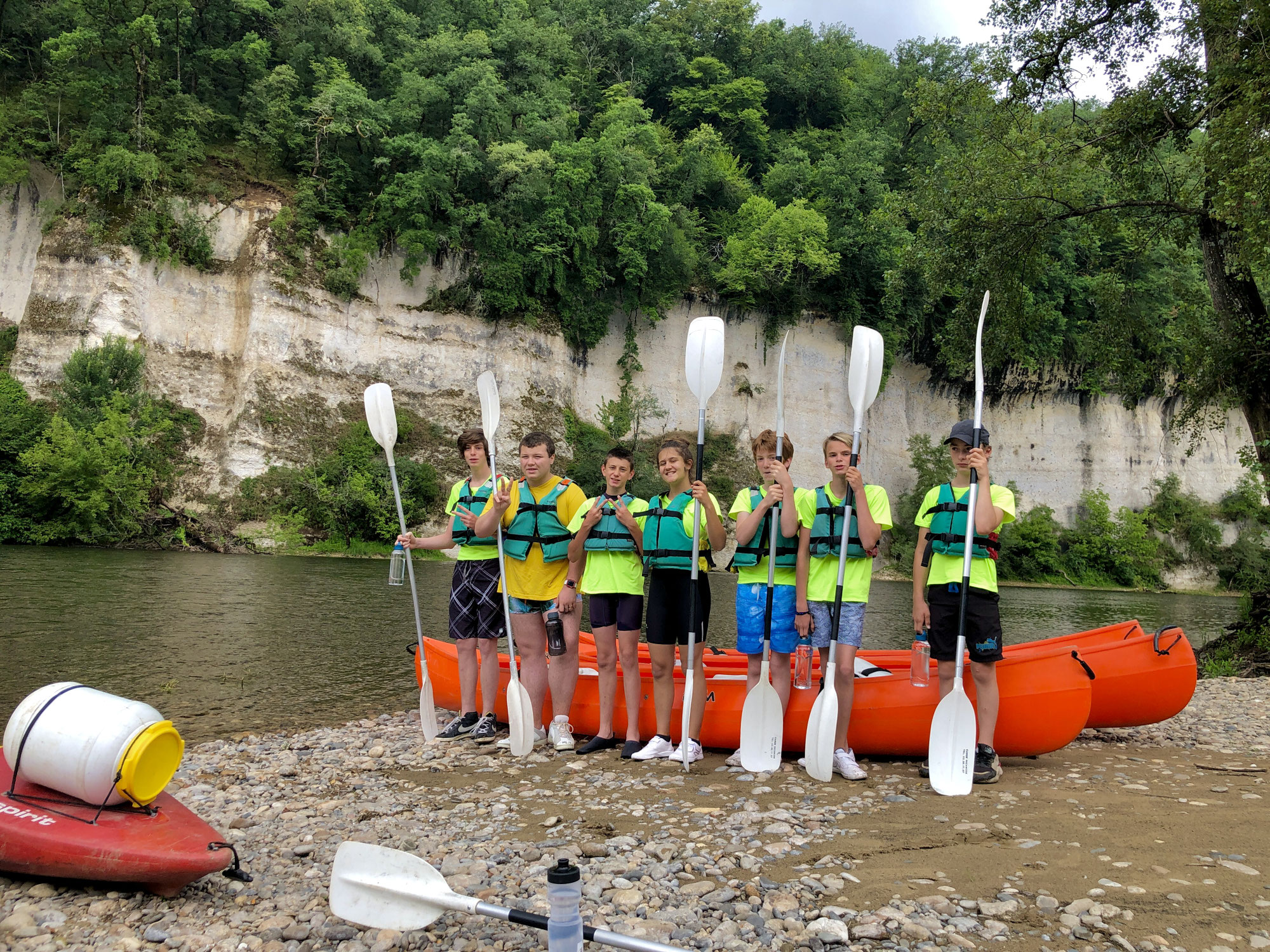 Sortie canoé en Dordogne