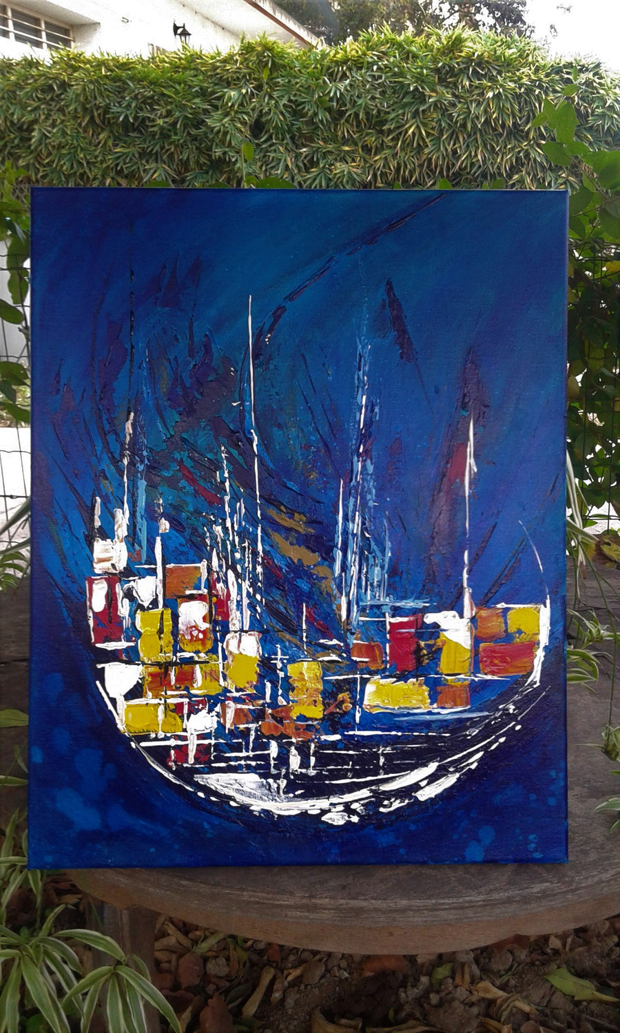 Peinture abstraite acrylique