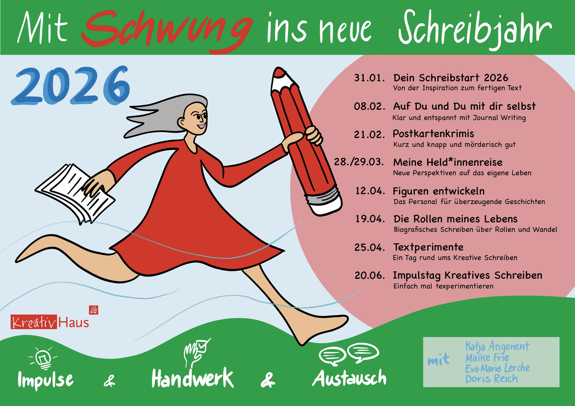 2026: Mit Schwung ins neue Schreibjahr!