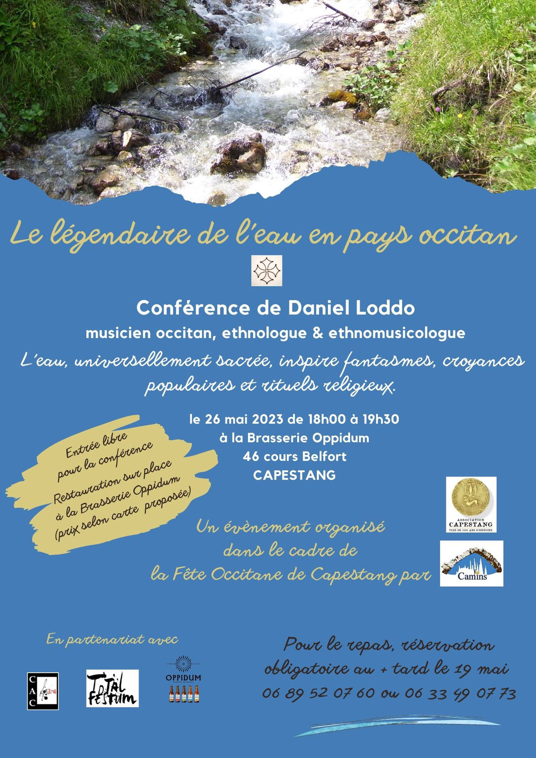 Conférence "Le légendaire de l'eau en pays occitan"