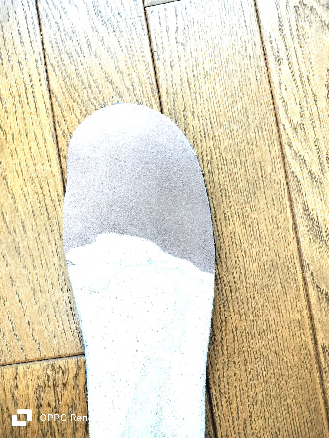 インソールの調整