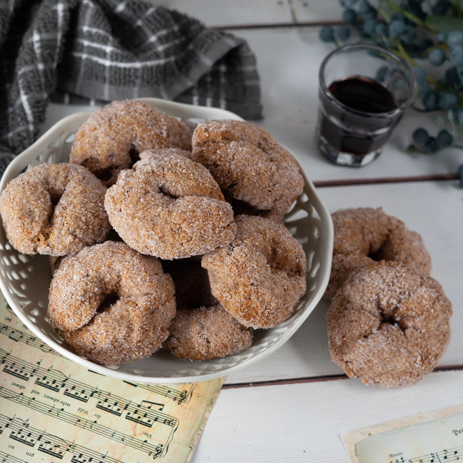 Vollkorn Taralli mit Rotwein