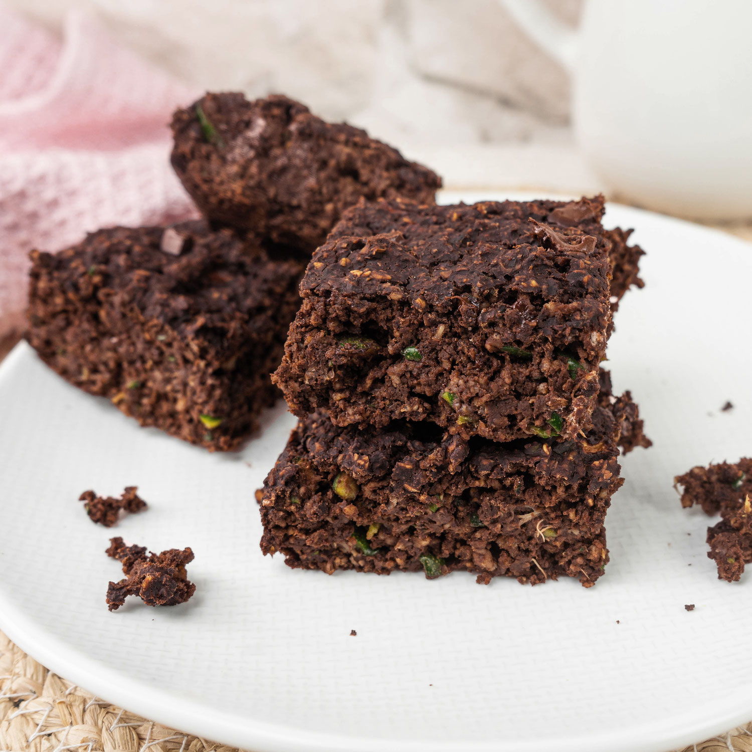 Zuckerfreie Zucchini Brownies