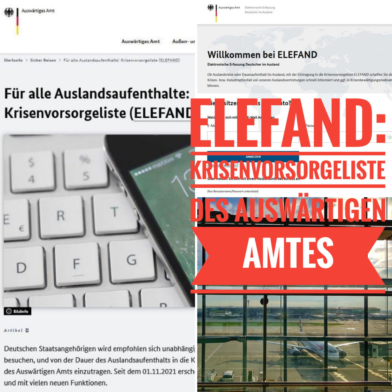 ELEFAND: Kennt Ihr die Krisenvorsorgeliste des Auswärtigen Amtes?