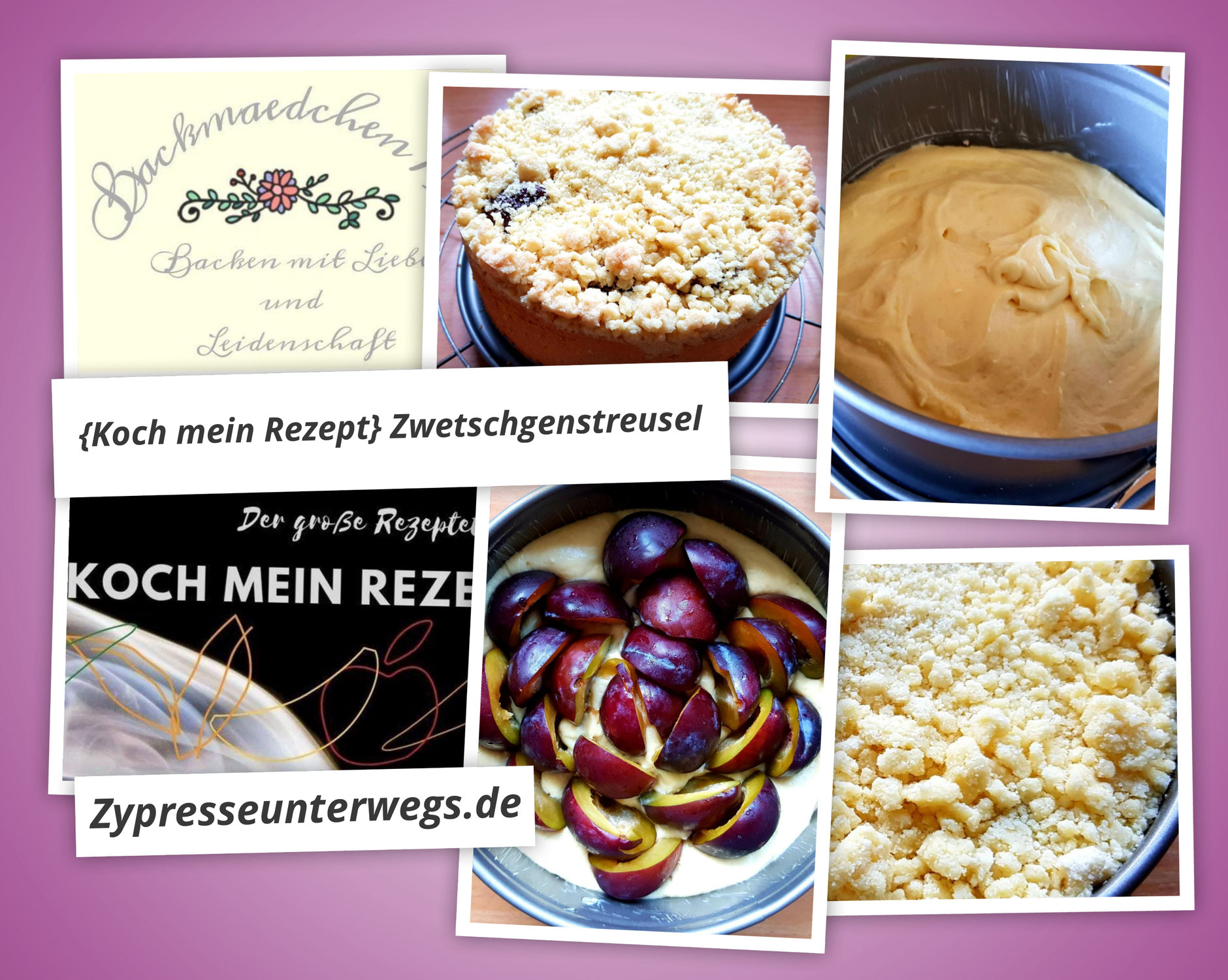 {Koch mein Rezept} Zwetschgenstreuselkuchen ganz frei nach Britta