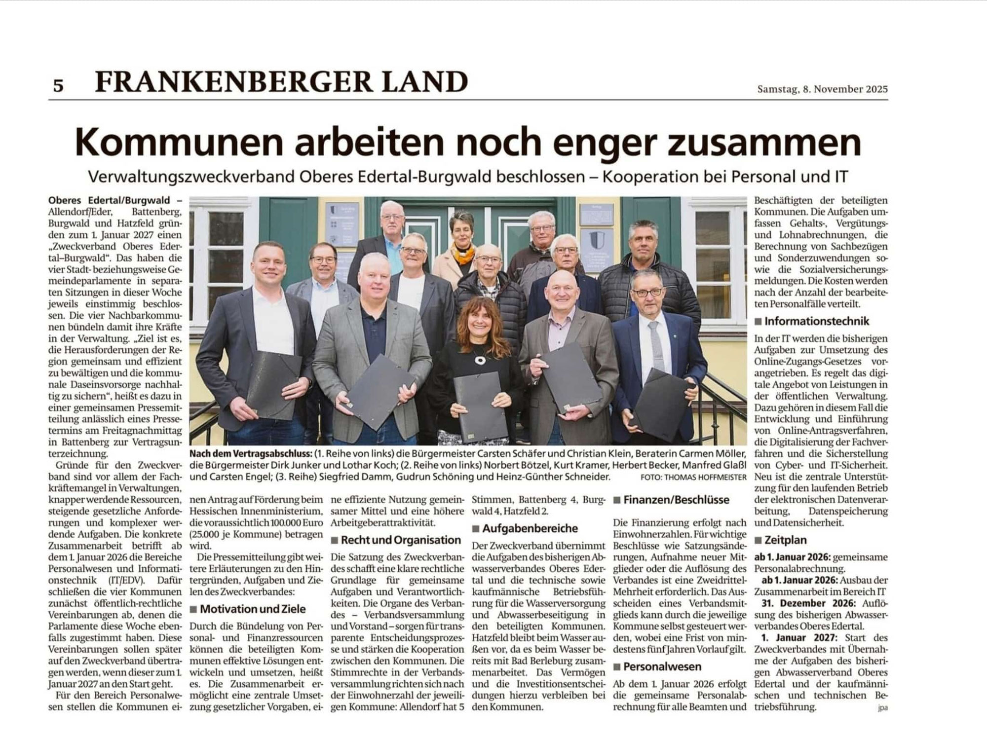 Kommunen bündeln Kräfte für die Zukunft!