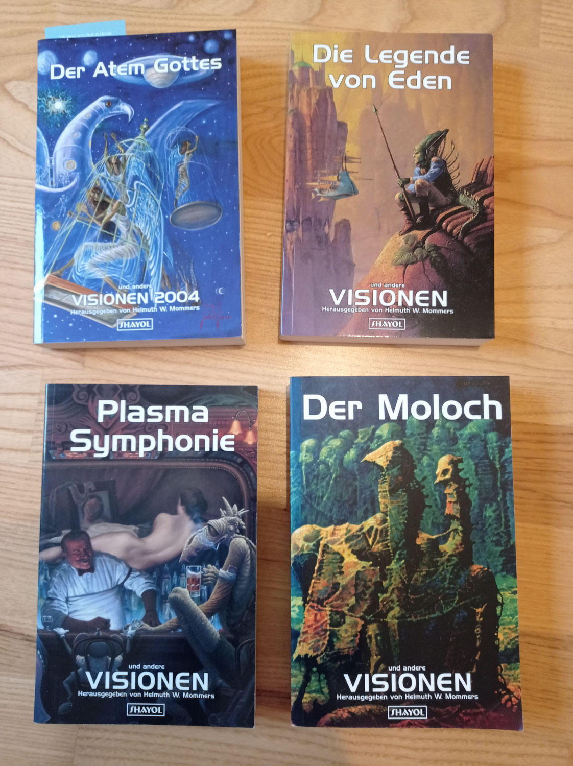 Visionen-Anthologien 2004-2007 herausgegeben von Helmuth Mommers