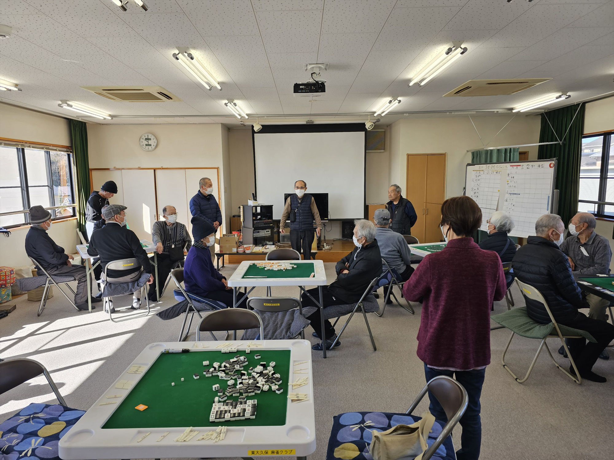 第２回　３町交流健康麻雀大会を開催しました
