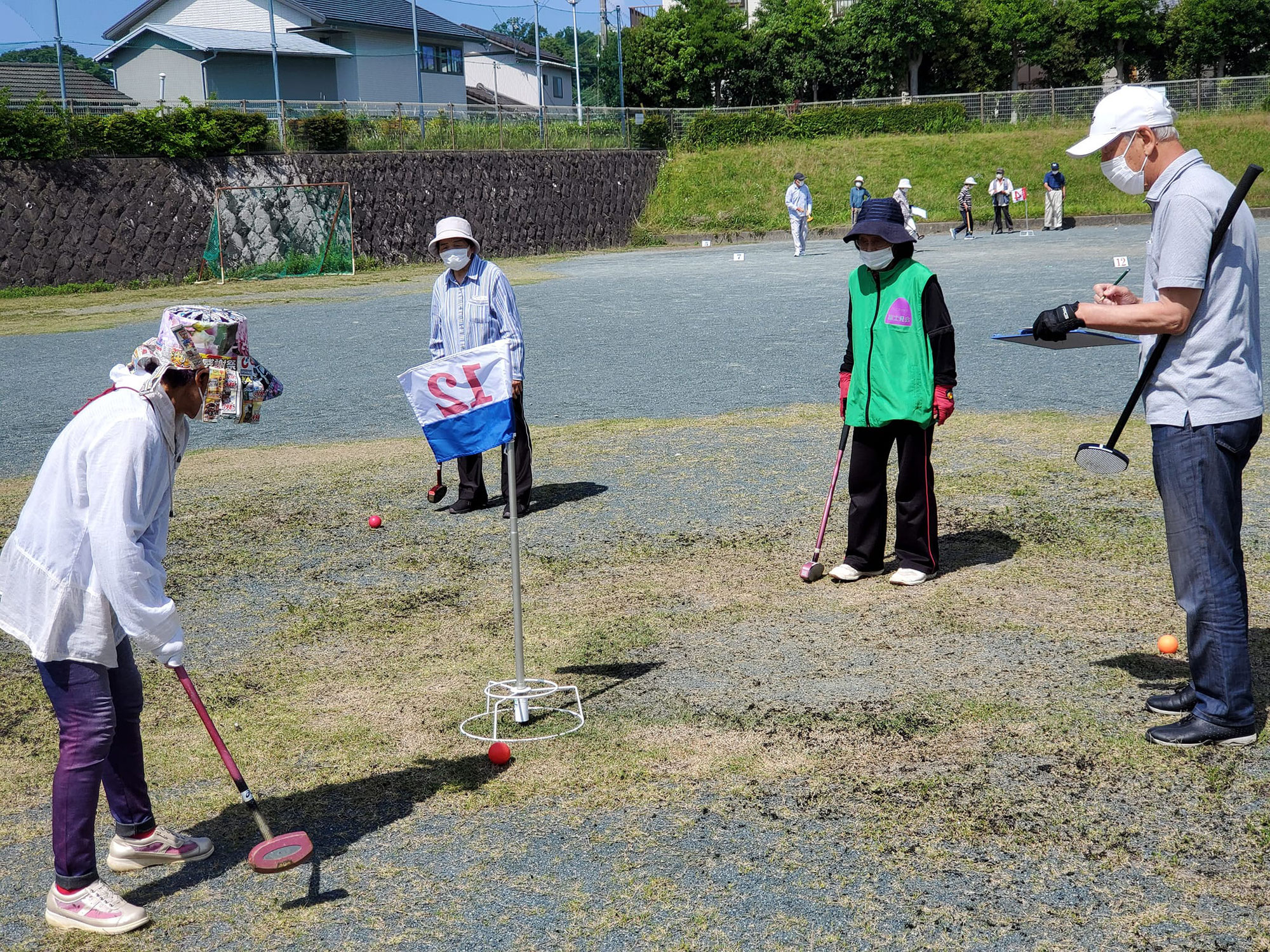 令和４年度　シニアクラブ磐田市　グラウンドゴルフ大会　見付支部予選会