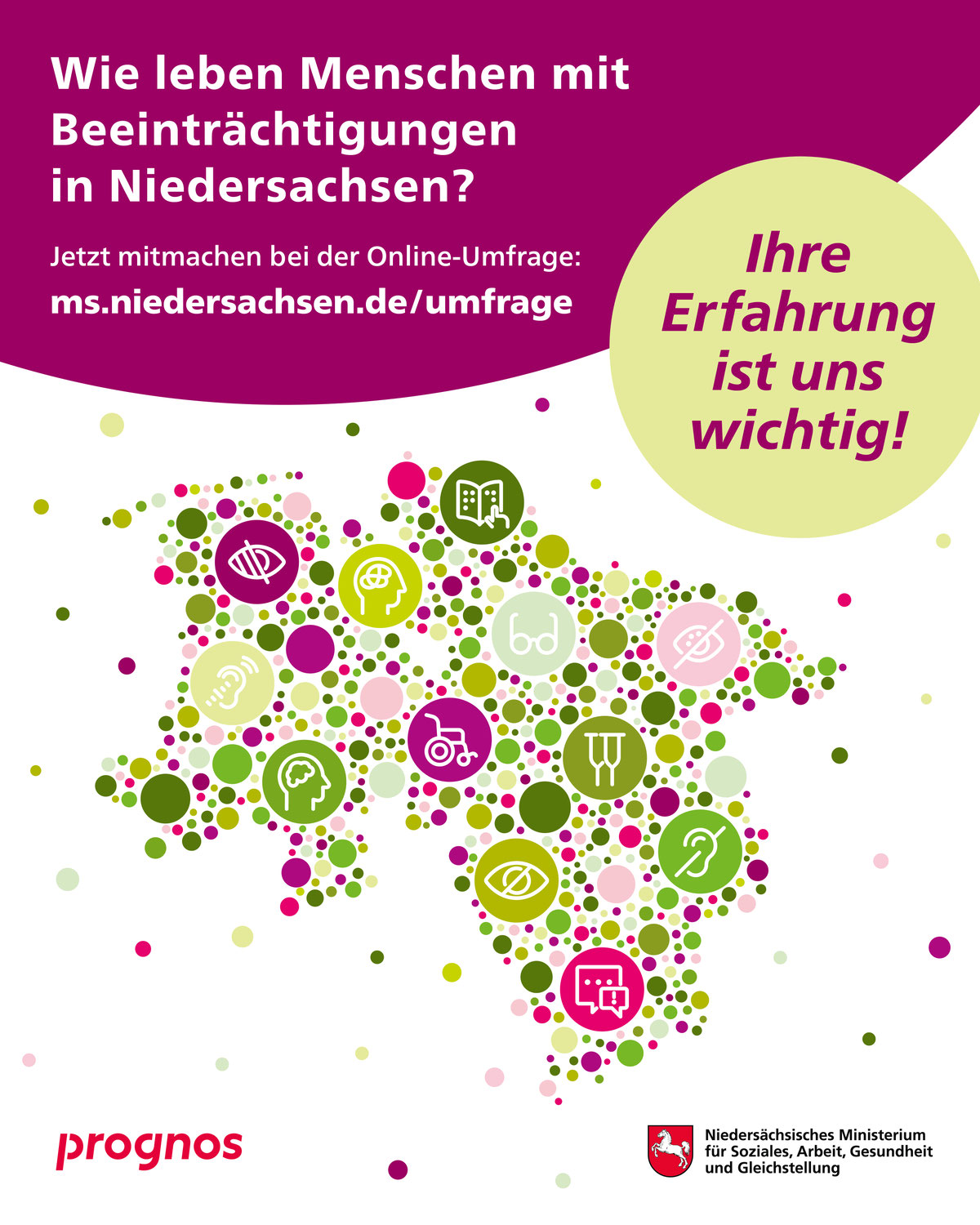 Wie leben Menschen mit Beeinträchtigung? - Online Umfrage