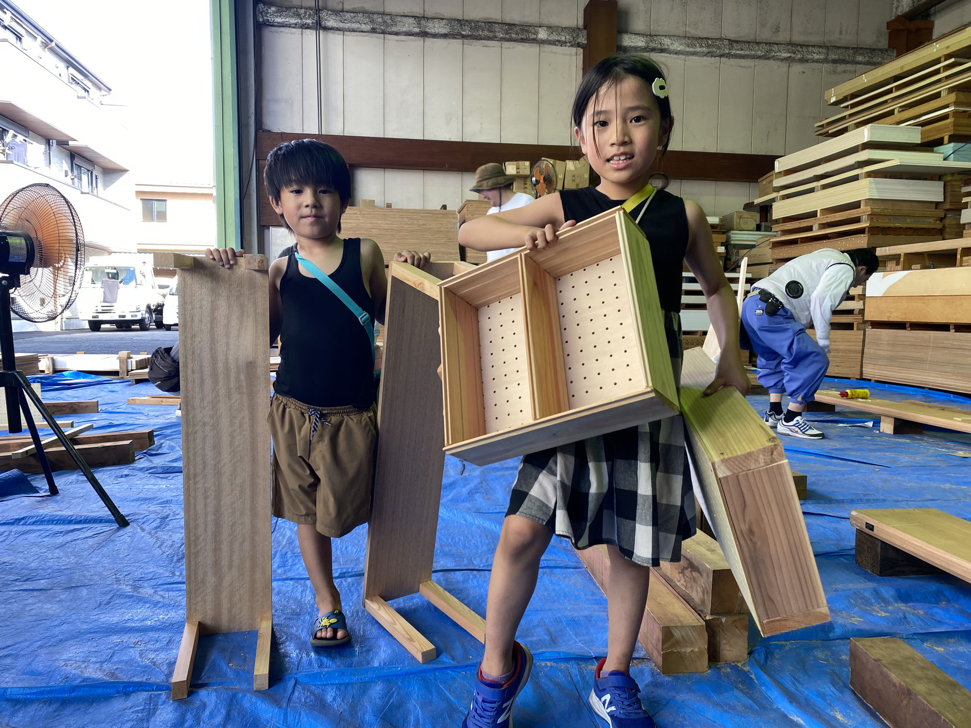 第10回親子木工教室盛況のうち終了