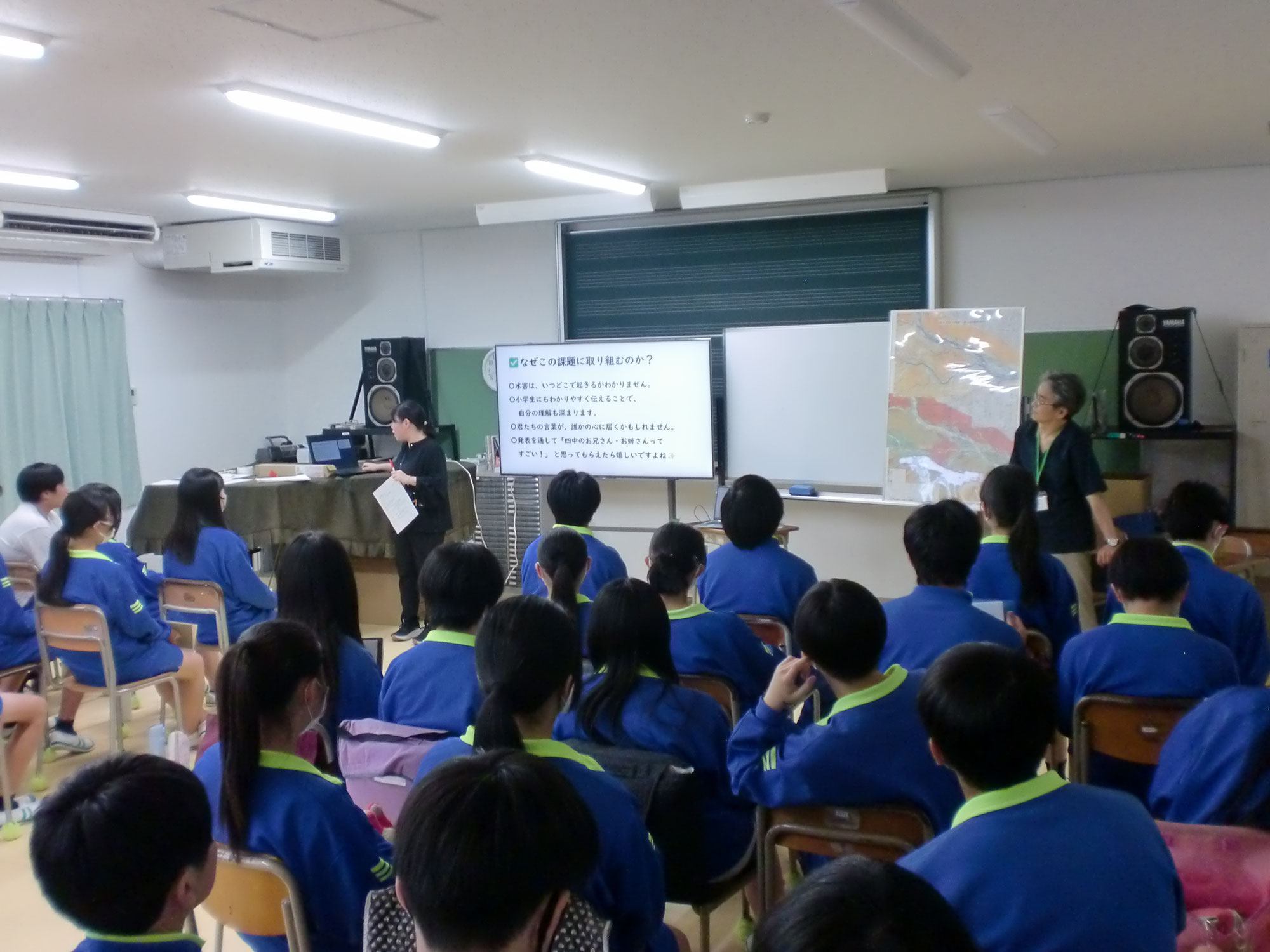●八王子市第四中学校特別研究授業（令和７年７月２日）講師を勤めました（代表：谷岡）