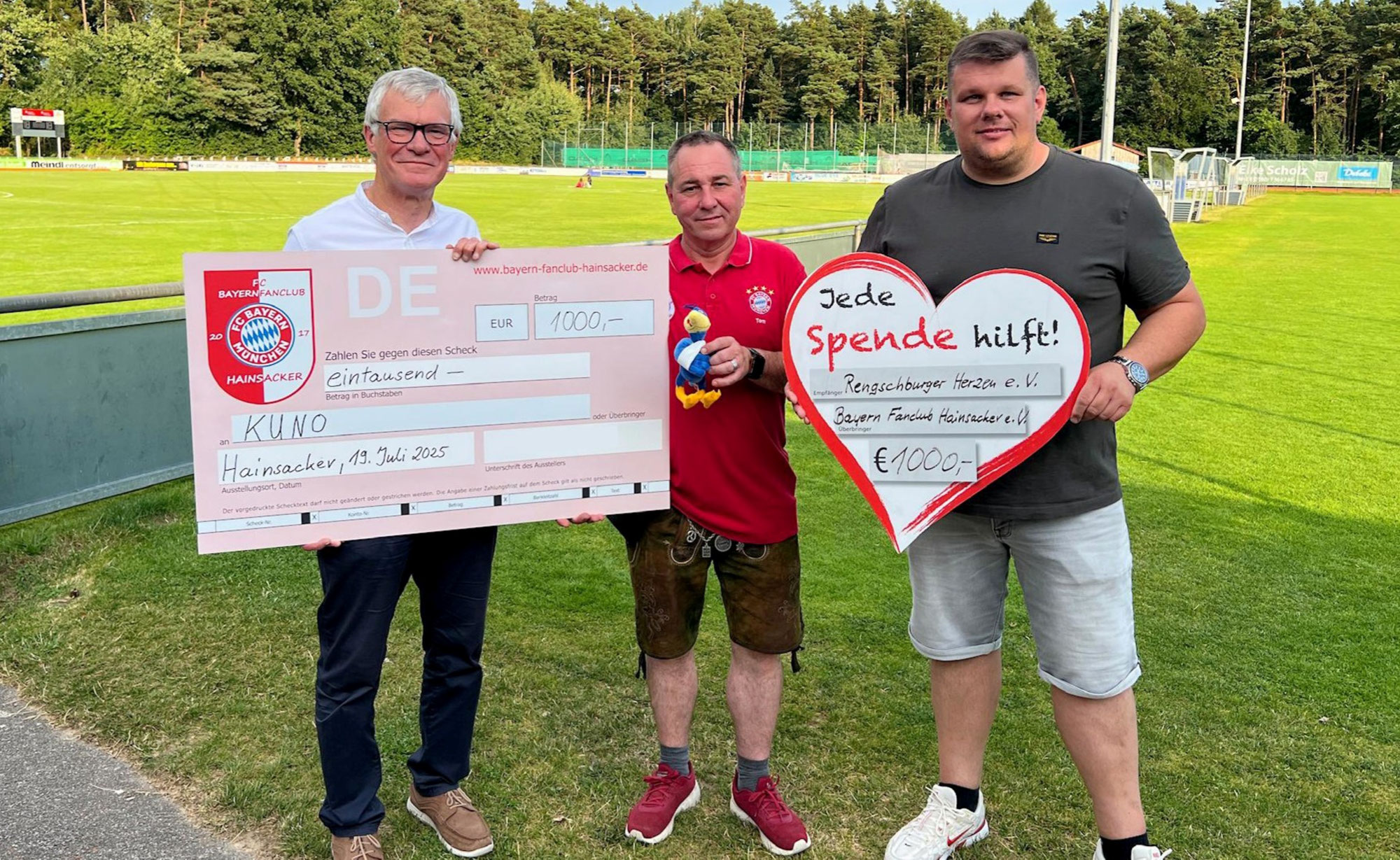 Grillfest 2025: Zwei Spenden – eine Herzensangelegenheit