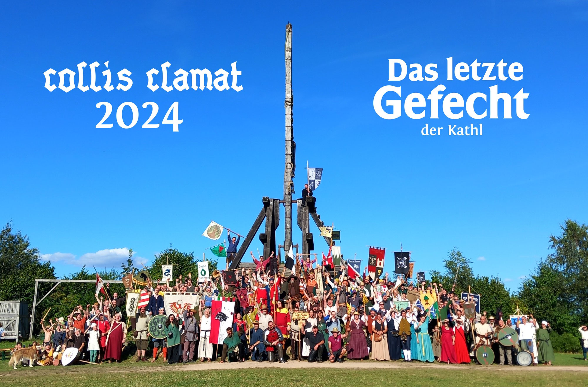 Collis Clamat 2024 - Spontaner Auftritt zur Verabschiedung des Katapults "Katharina II."