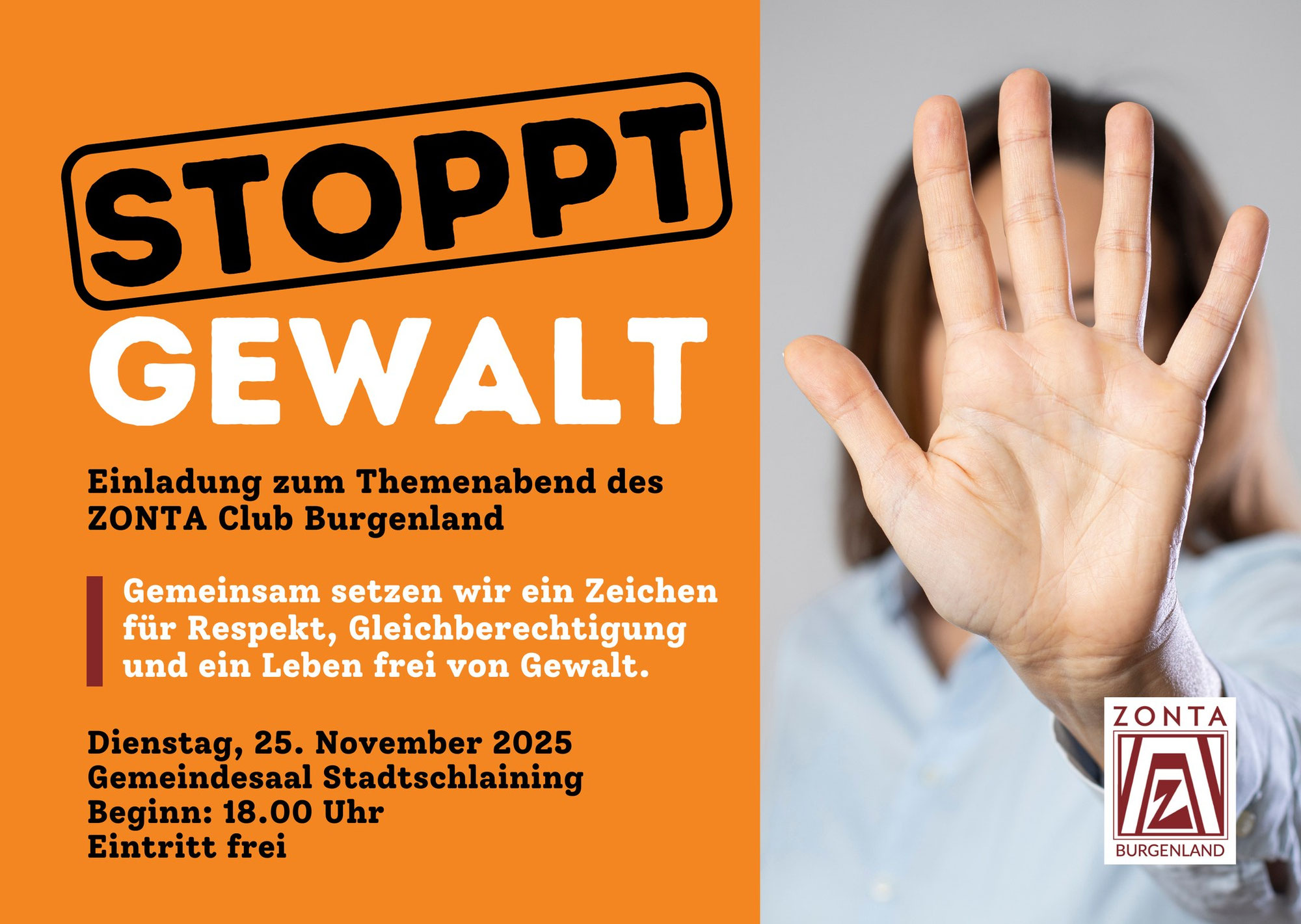 STOPPT GEWALT – Zeichen setzen für Respekt & Gleichberechtigung!