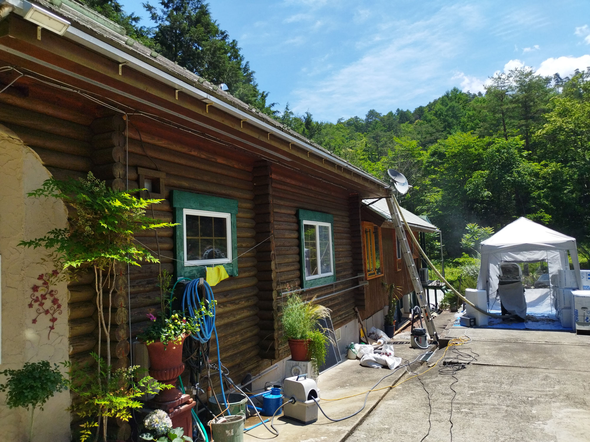 屋根の下ぶき防水シートにご注意！③（改訂版）セルロースファイバーは結露となる水蒸気を余裕で吸湿　愛の炎♪