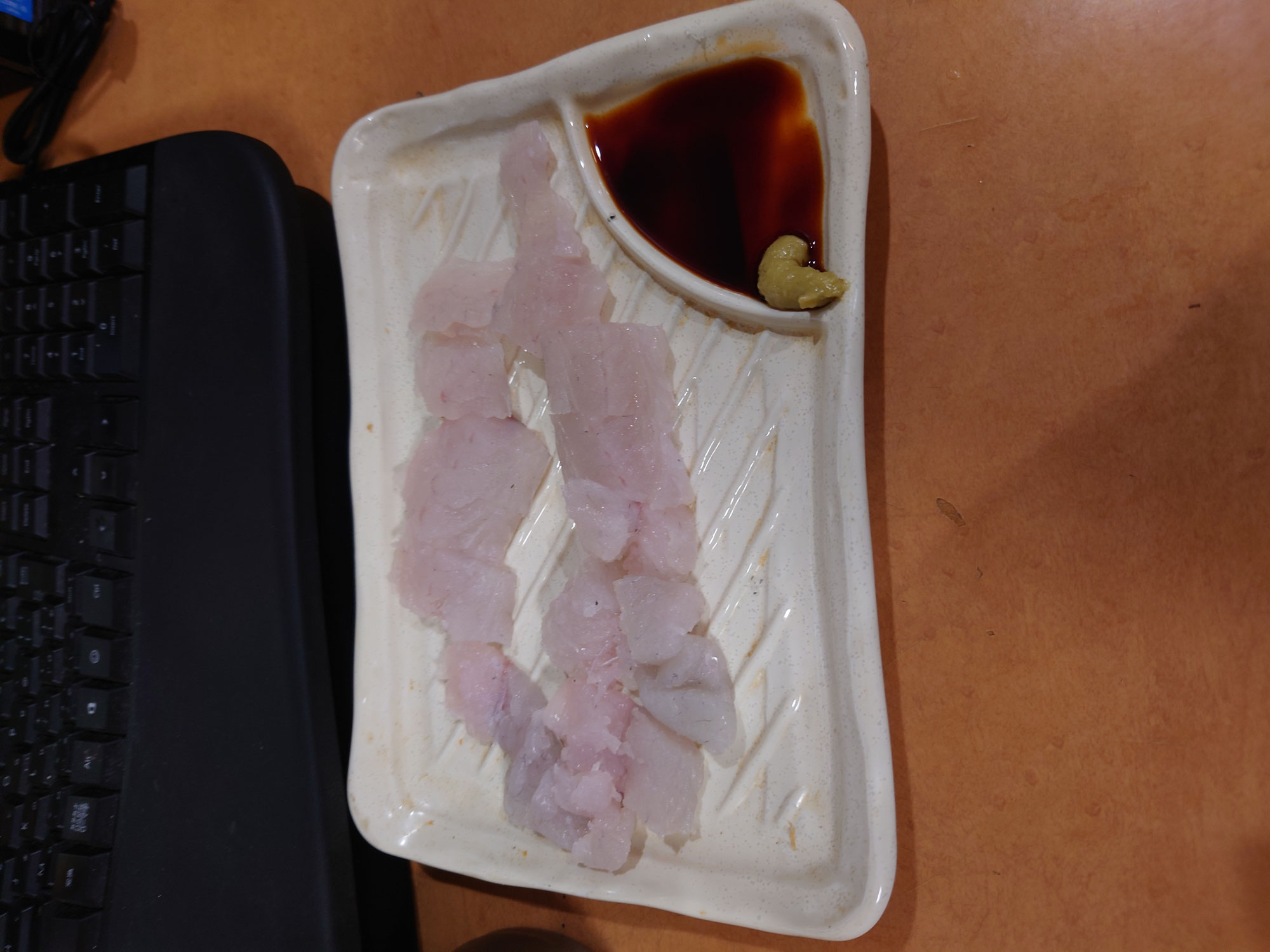 夜釣りしました