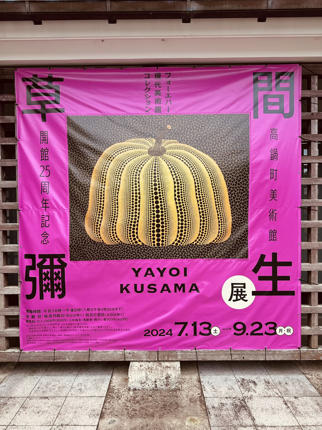 草間彌生展、行ってきました。▪️240923