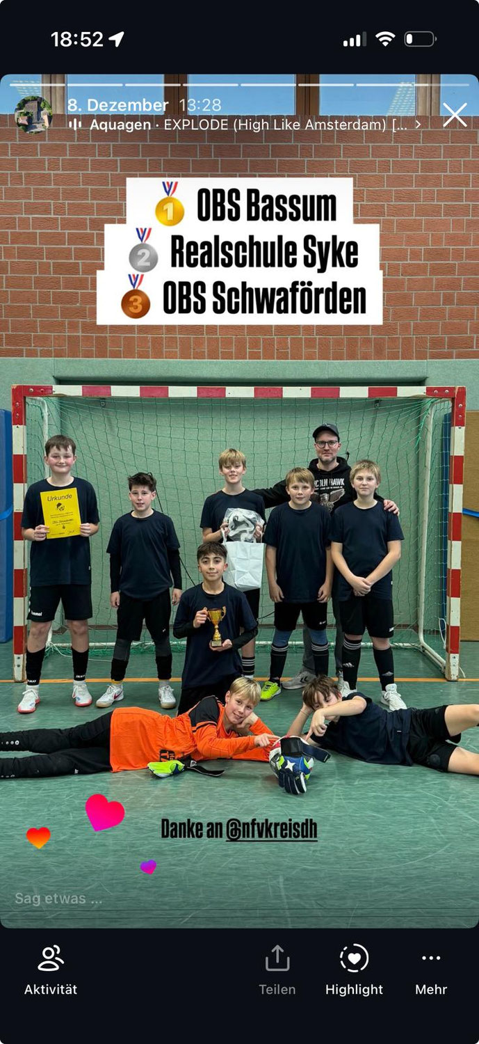 Erfolgreicher Turniertag für Fußballteam der OBS