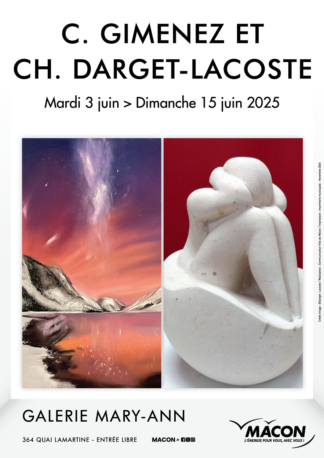 Cathy Gimenez & Christophe Darget-Lacoste à la Galerie Mary-Ann à Mâcon