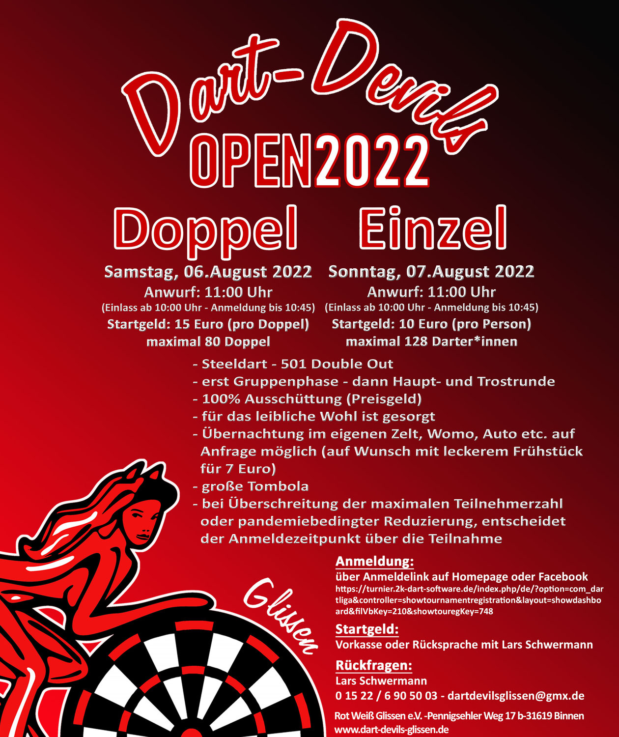 UPDATE Dart-Devils OPEN 2022