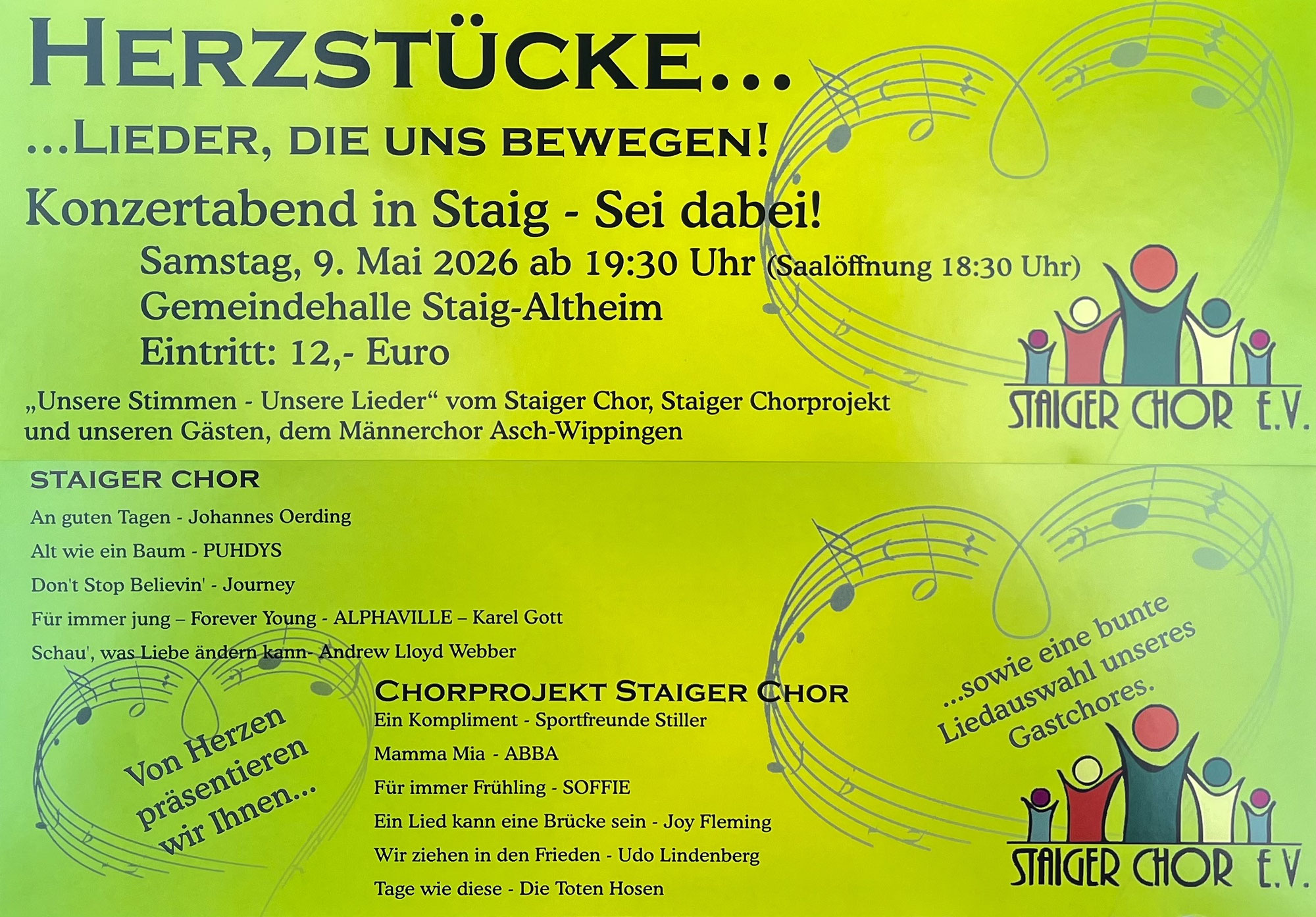 Einladung zum Frühjahrskonzert 2026