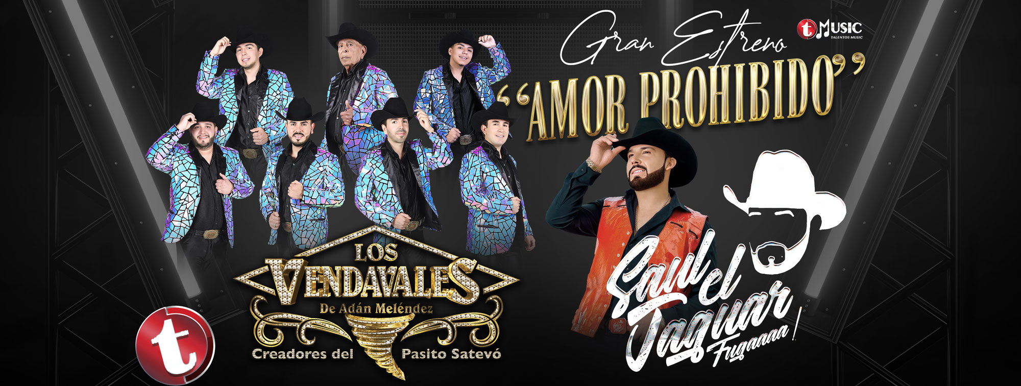 Los Vendavales de Adán Meléndez, estrenan “Amor Prohibido” tema a dueto con Saúl El Jaguar Alarcón en su nuevo álbum “Puro Pasito Satevó”