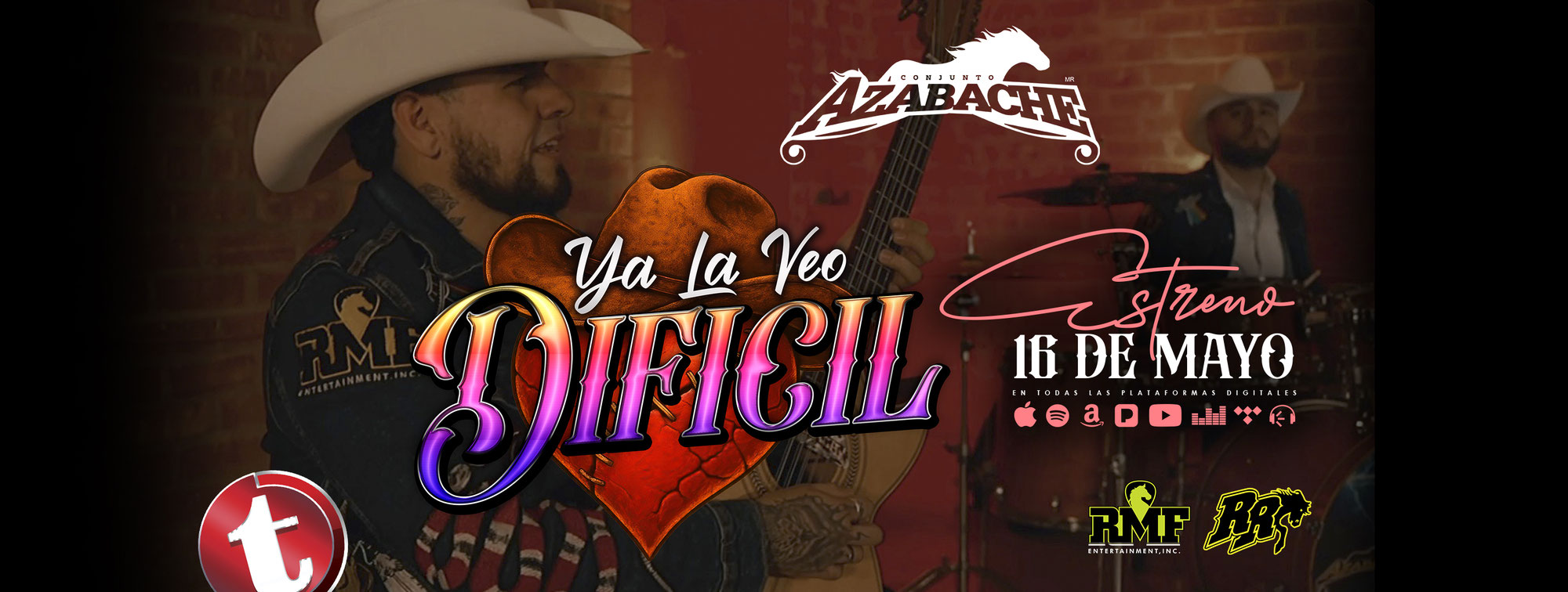 Conjunto Azabache presenta su nuevo sencillo titulado “Ya La Veo Difícil” tema inédito bajo la autoría de Horacio Palencia y Nathan Galante
