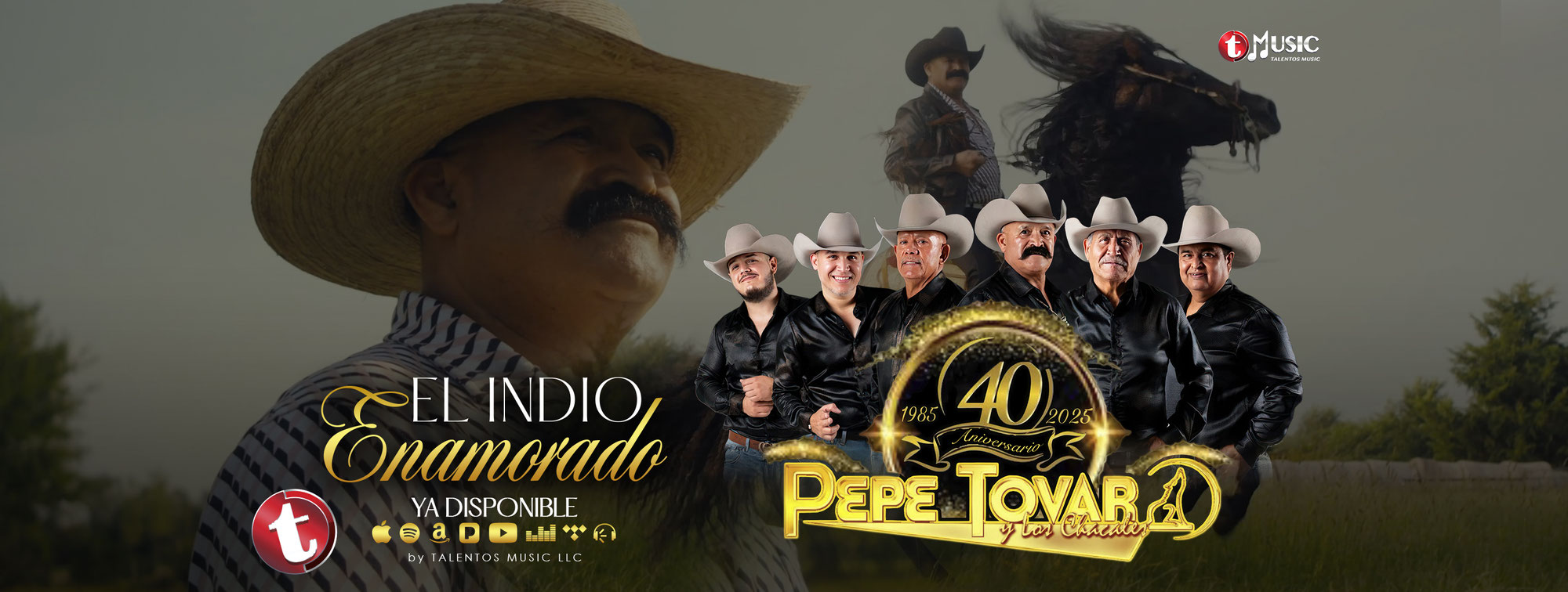 Pepe Tovar y Los Chacales estrenan su nuevo sencillo y video oficial “El Indio Enamorado