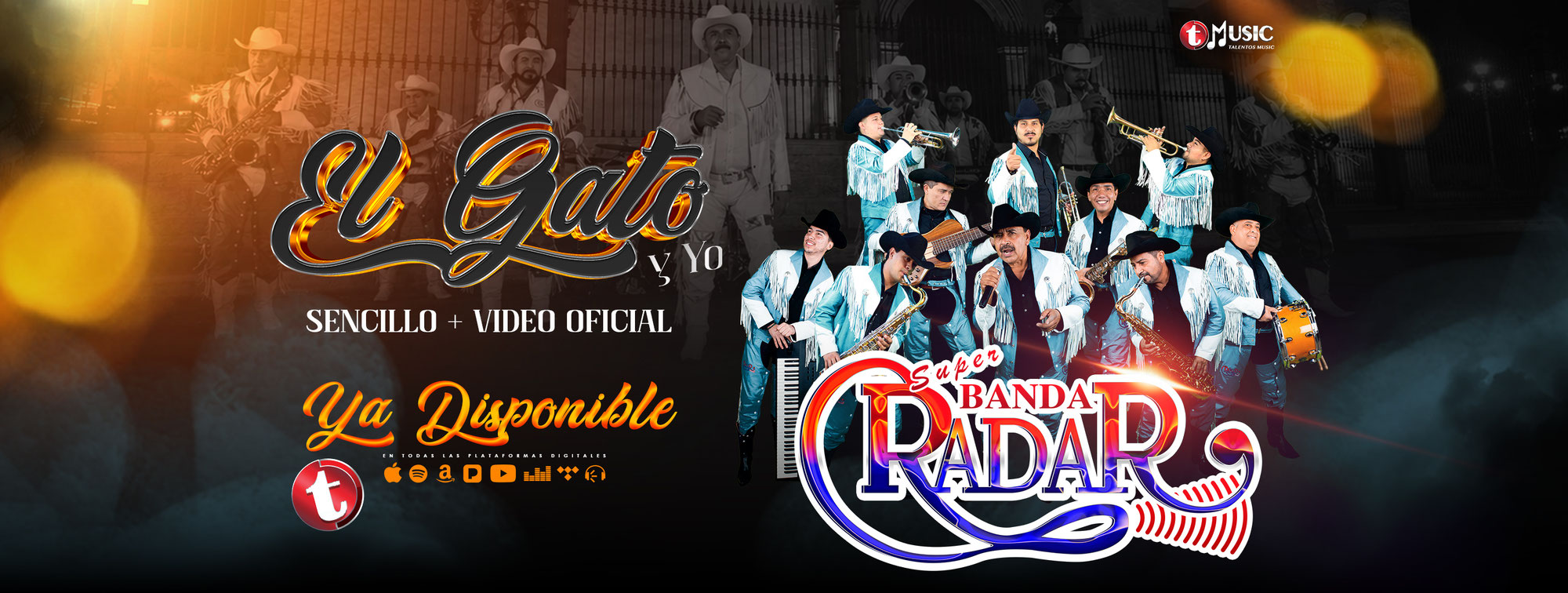 NOTICIA OFICIAL - Gran Estreno “El Gato Y Yo” Nuevo Sencillo y Video Oficial de Super Banda Radar