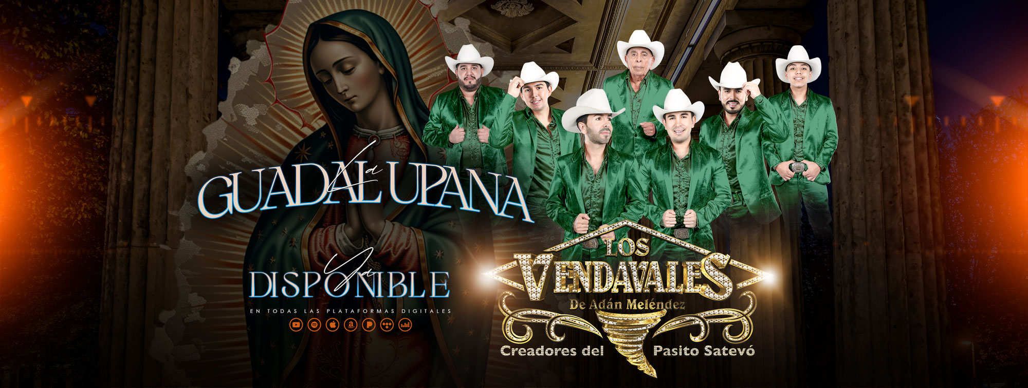 NOTICIA OFICIAL -   Los Vendavales de Adán Meléndez presentan su nuevo lanzamiento titulado “La Guadalupana”  Disponible en Plataformas Digitales