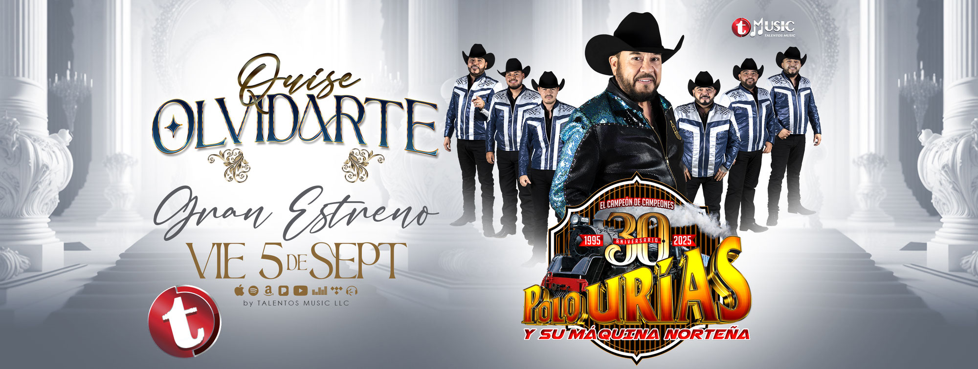 Polo Urías y su Máquina Norteña presenta su próximo corte musical titulado "Quise Olvidarte"