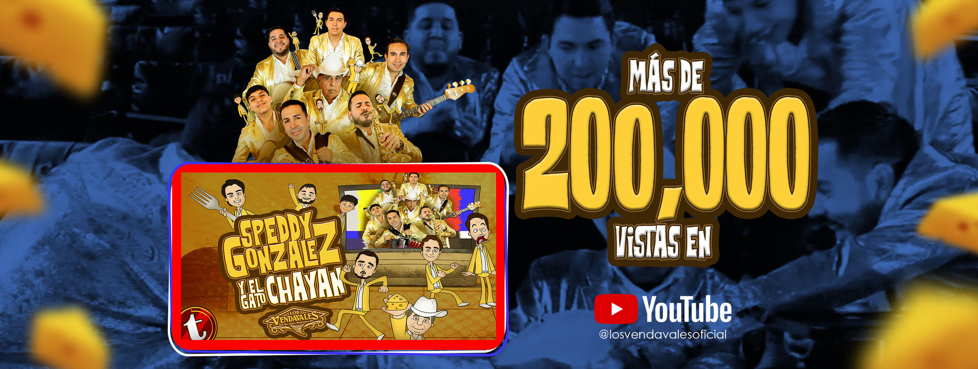 NOTICIA OFICIAL - #SpeddyGonzalezYElGatoChayan llega a más de 200 Mil Vistas en YouTube y Facebook