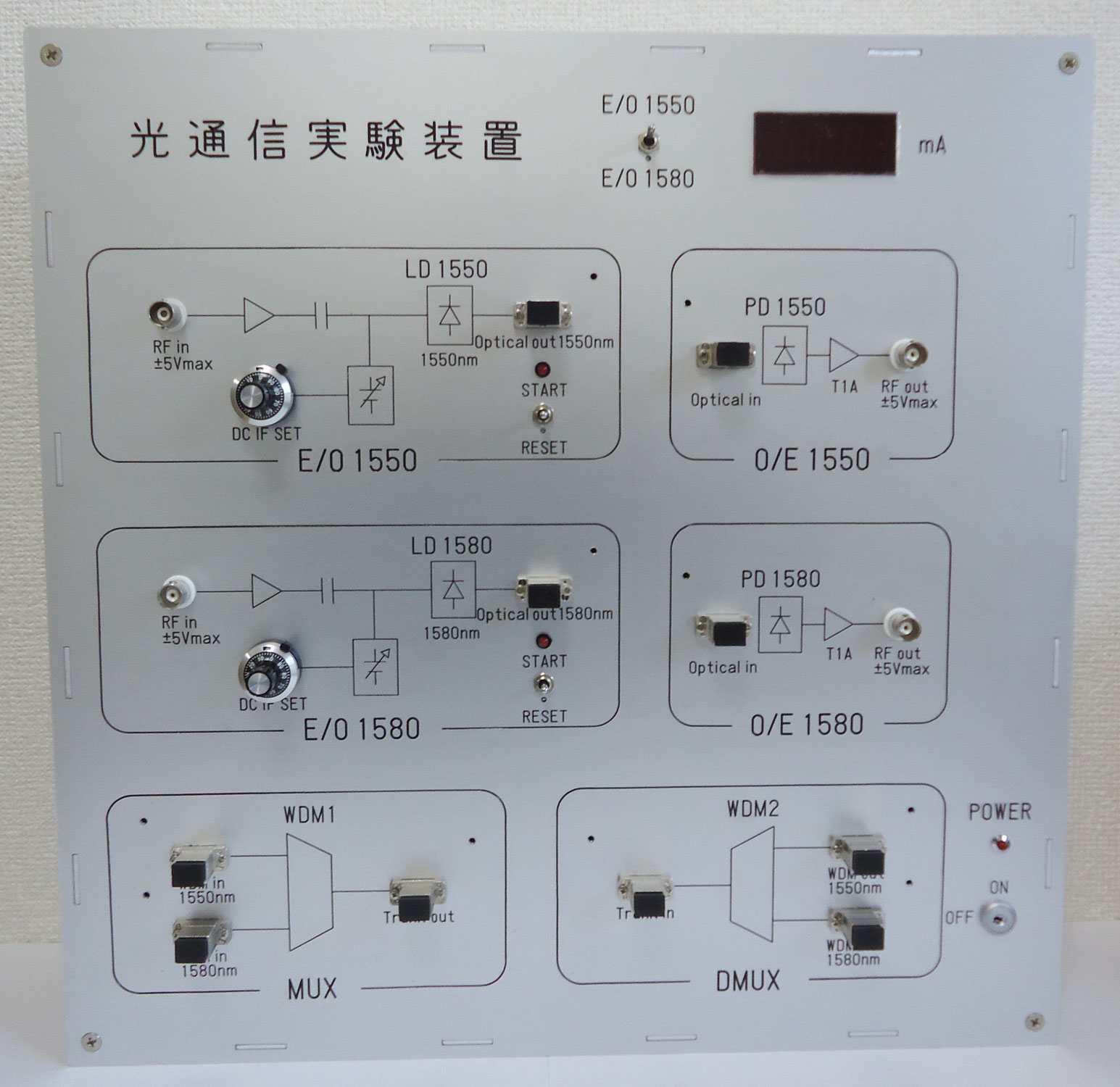 光送受信実験システム