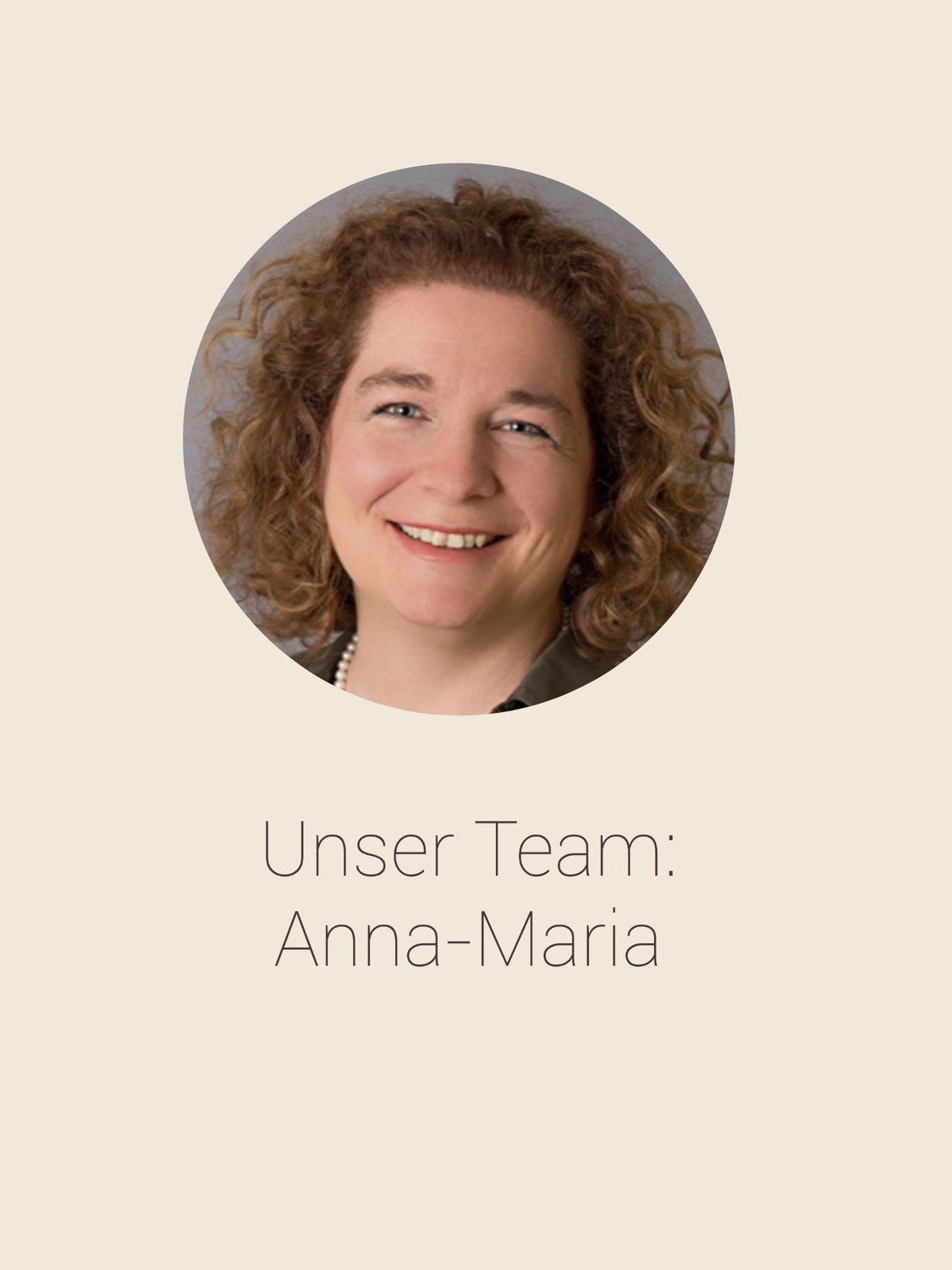 Unser Team: Anna-Maria