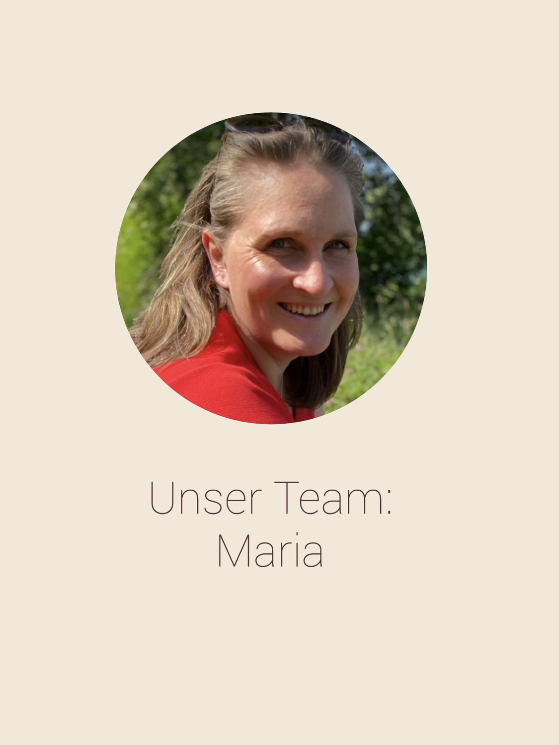 Unser Team: Maria