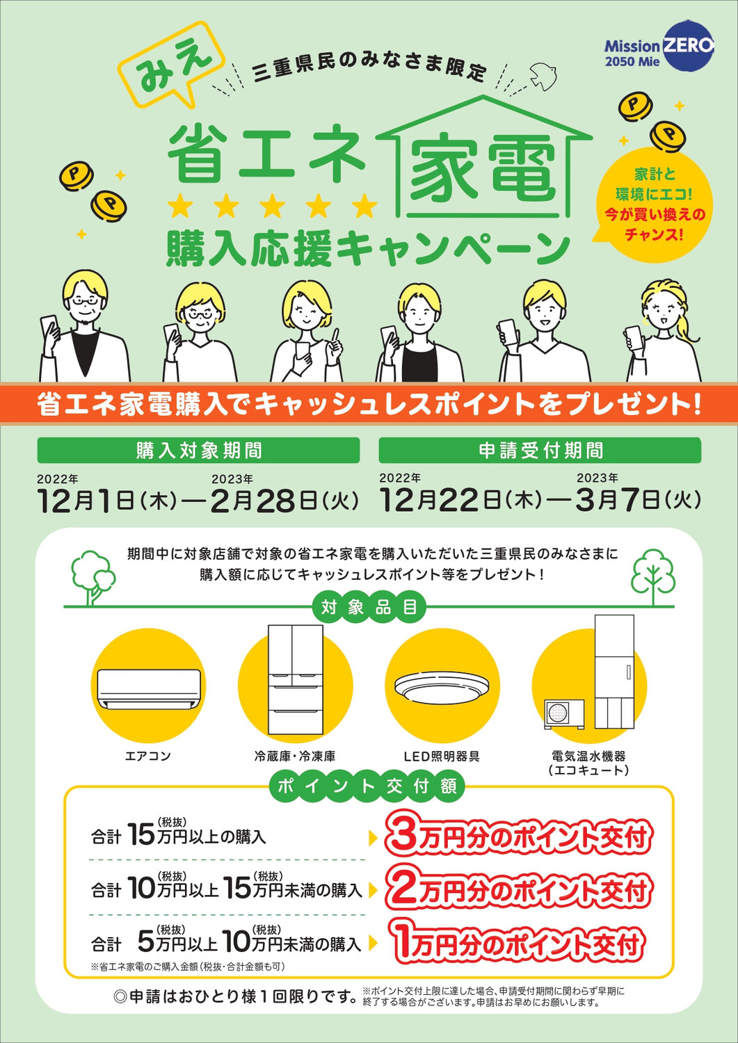 みみより情報（みえ省エネ家電購入応援キャンペーン）