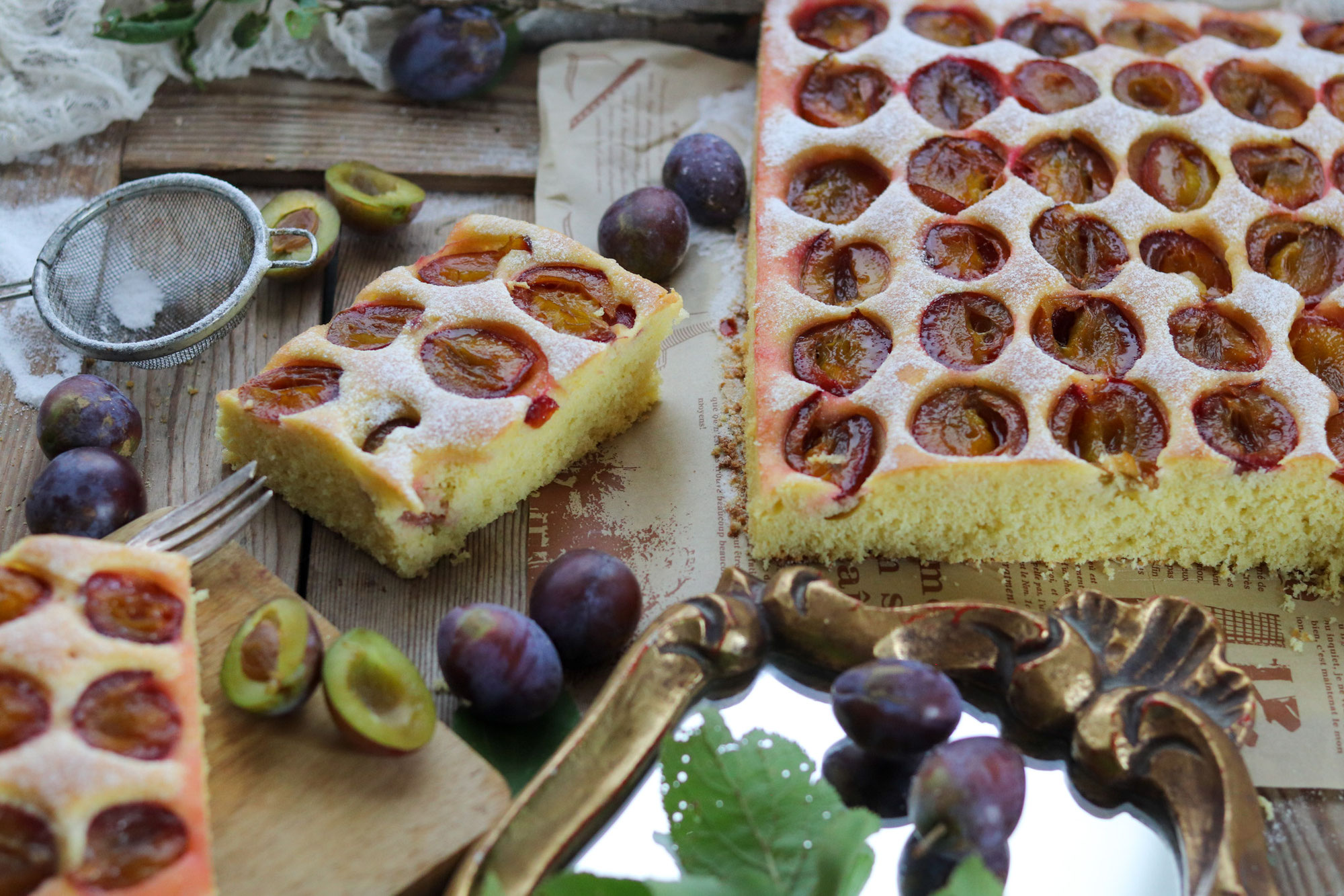 Zwetschkenblechkuchen