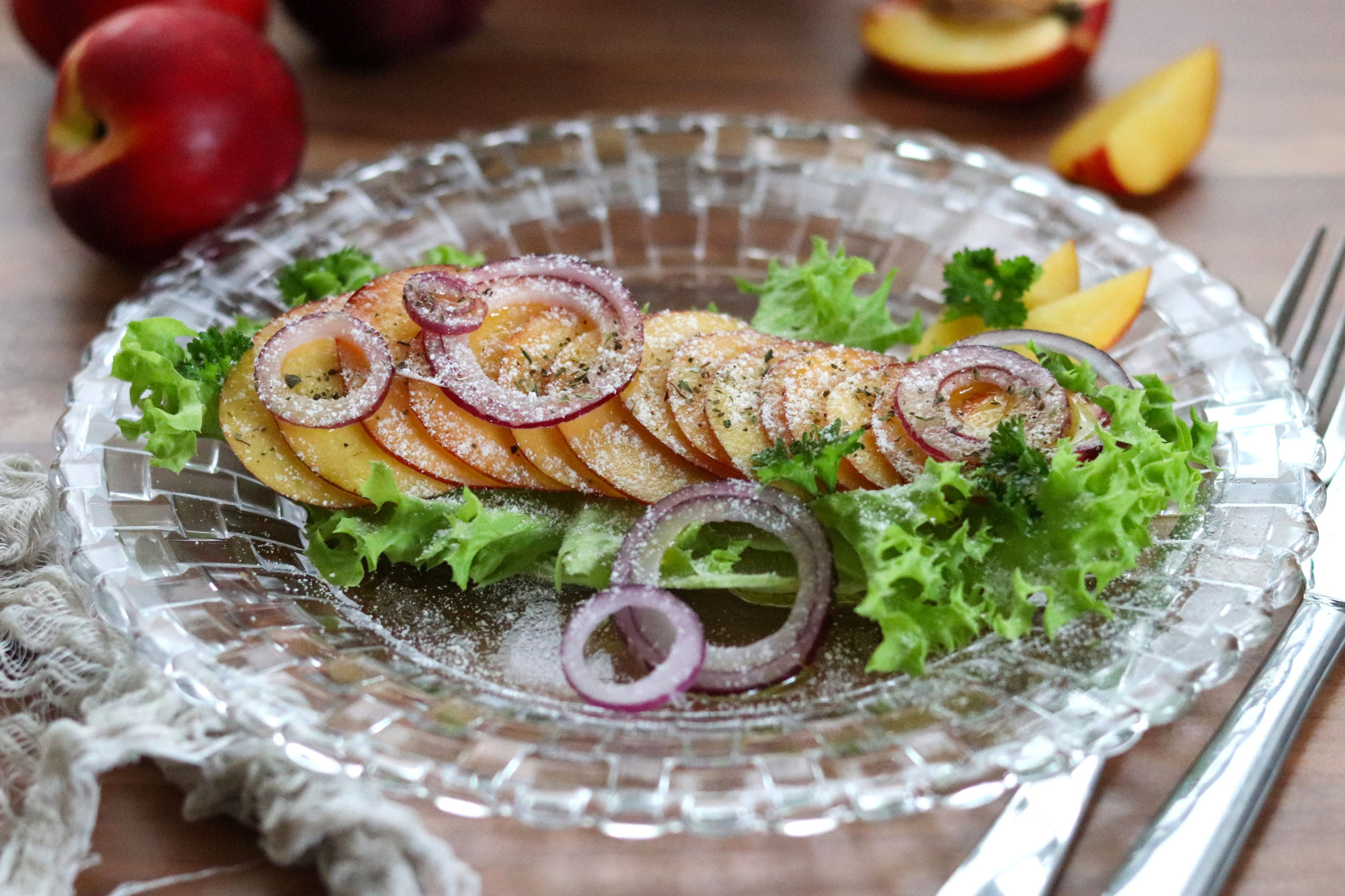 Nektarinen Carpaccio