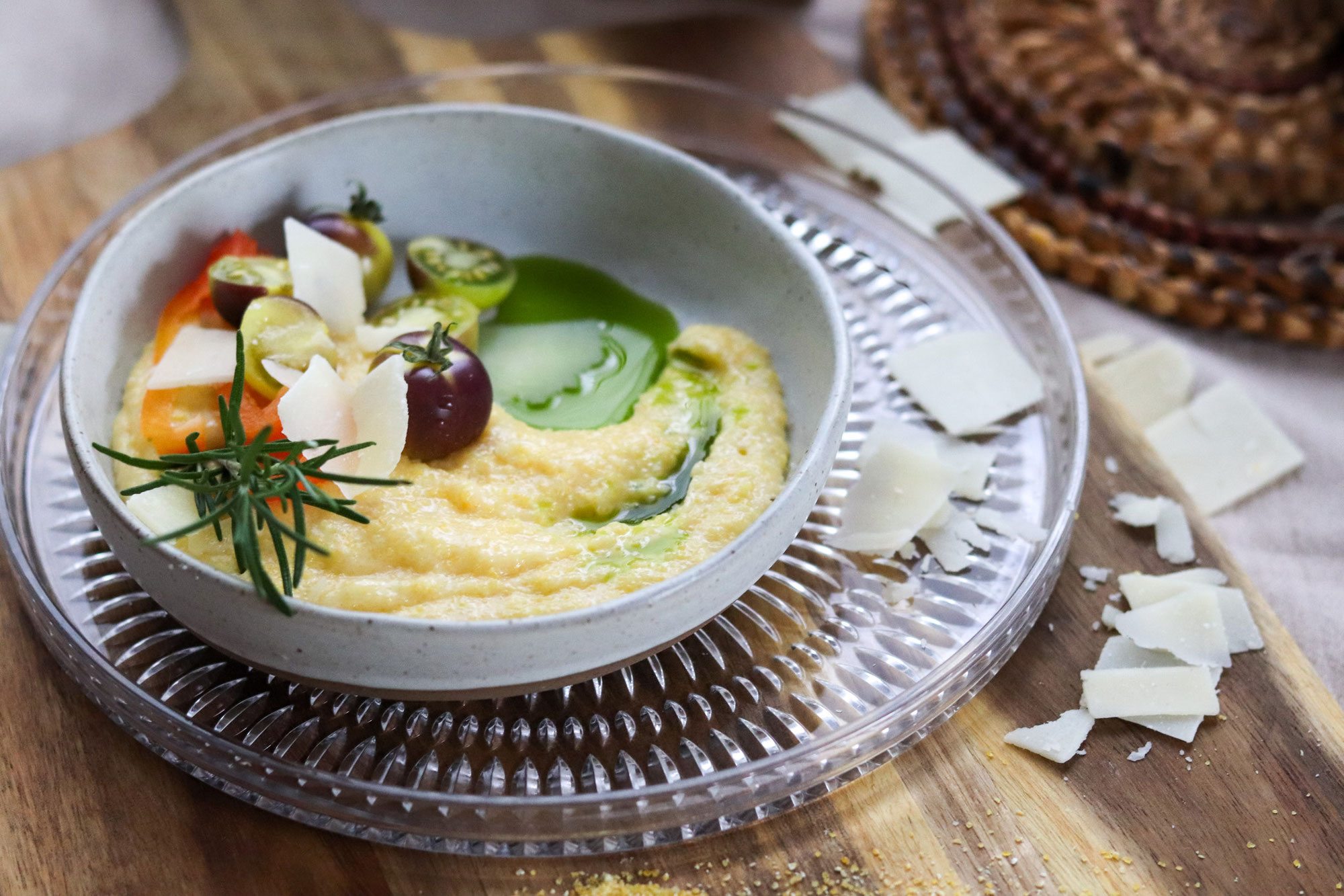 cremige Polenta mit Parmesan
