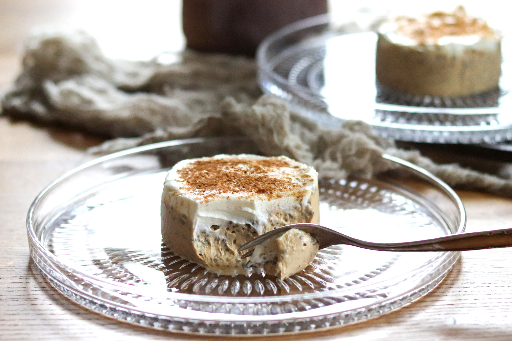 Joghurt Chiasamen Tarte im Tiramisu Style