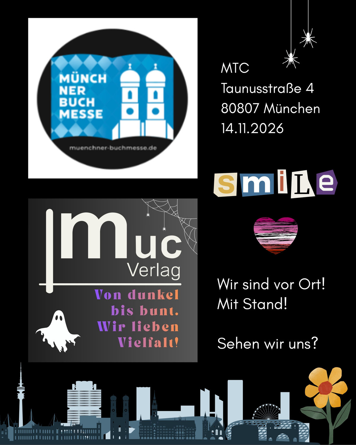 Vorankündigung: Teilnahme an der 1. Münchner Buchmesse am 14. November