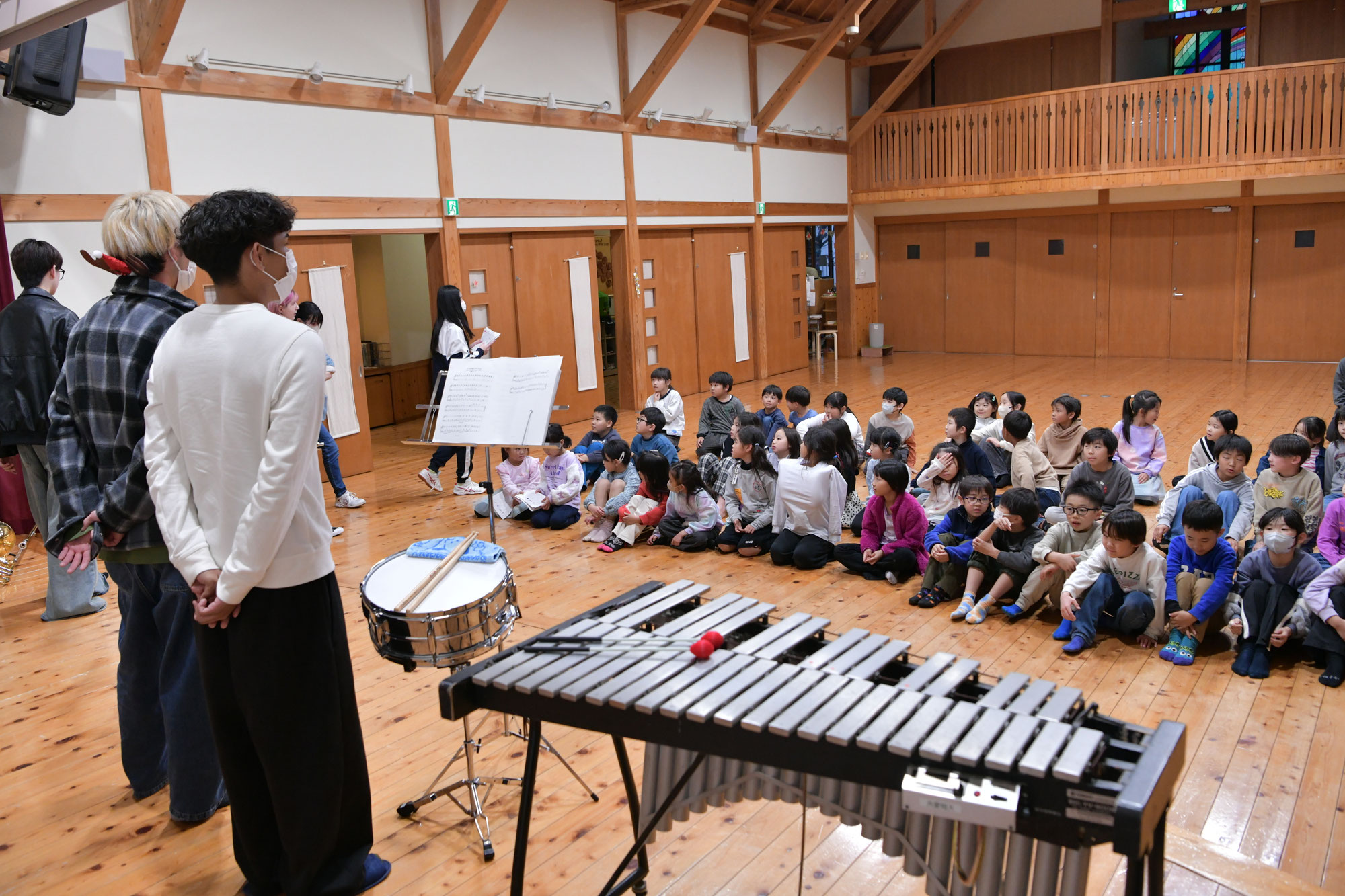 前橋国際大学生による音楽教室！