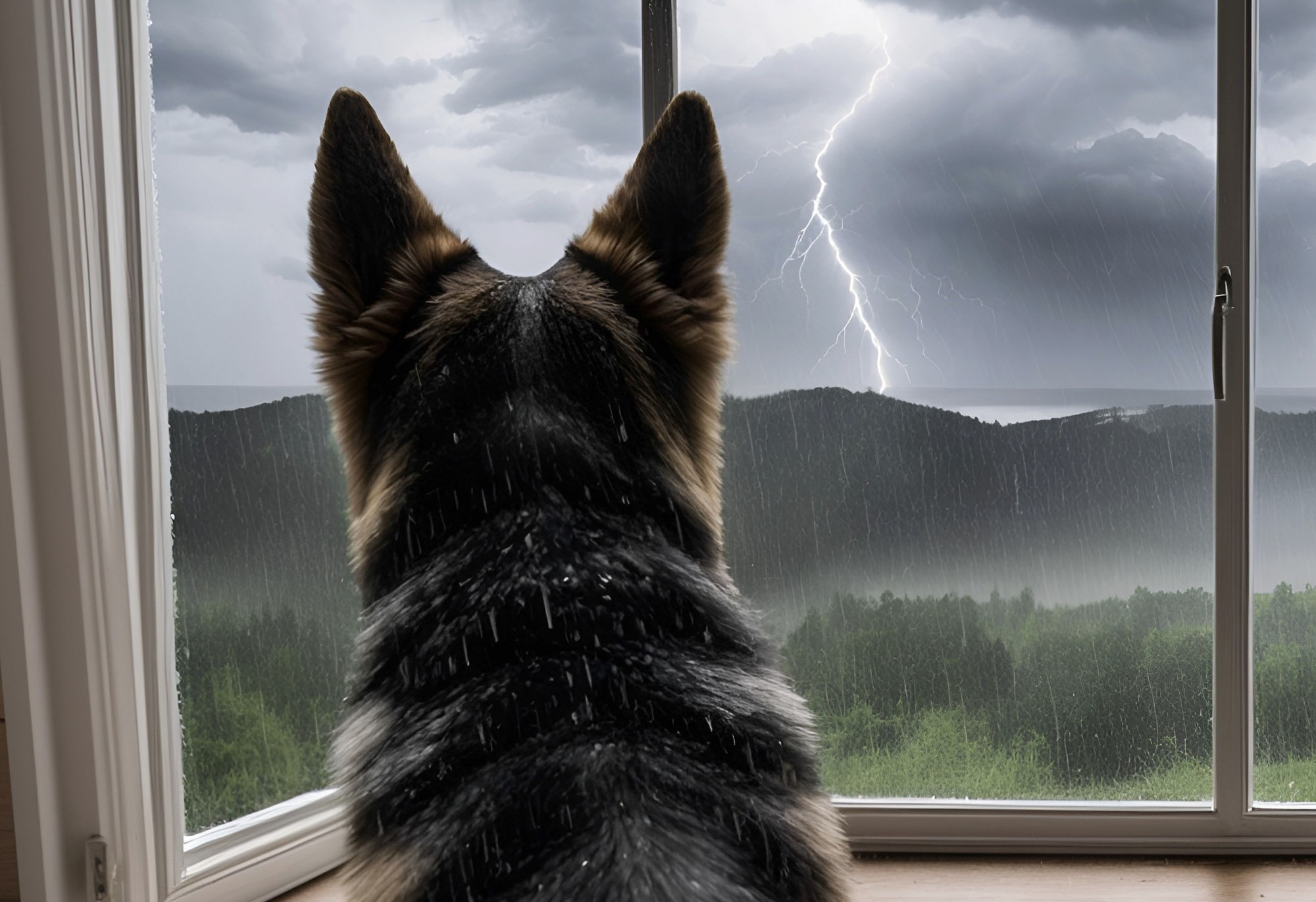 Pourquoi mon chien a t'il peur des orages, et peut on y remédier ?
