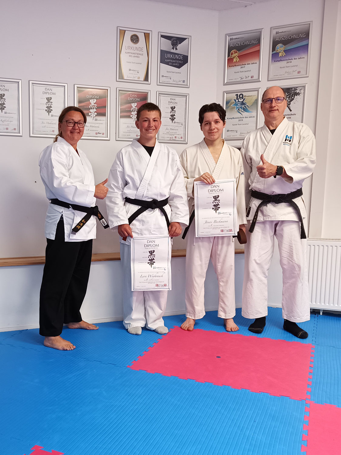 DAN-Prüfung im Karateteam