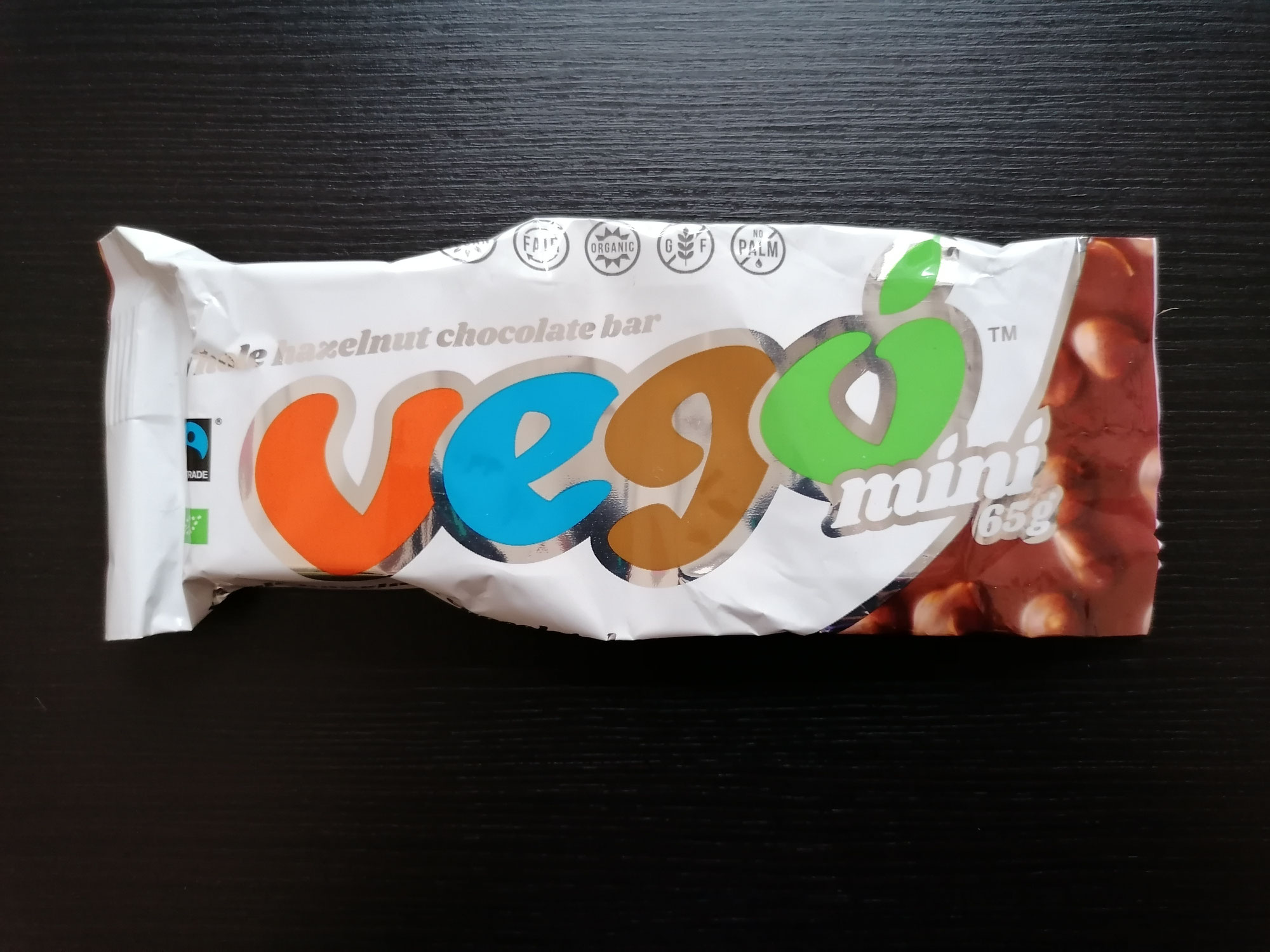 Vego whole hazelnut chocolate bar