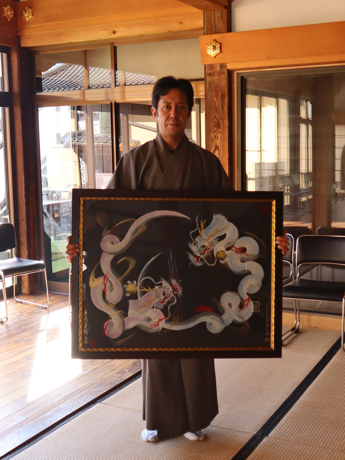 「廣現寺奉納作品」 豊後一筆龍　髙原伸二