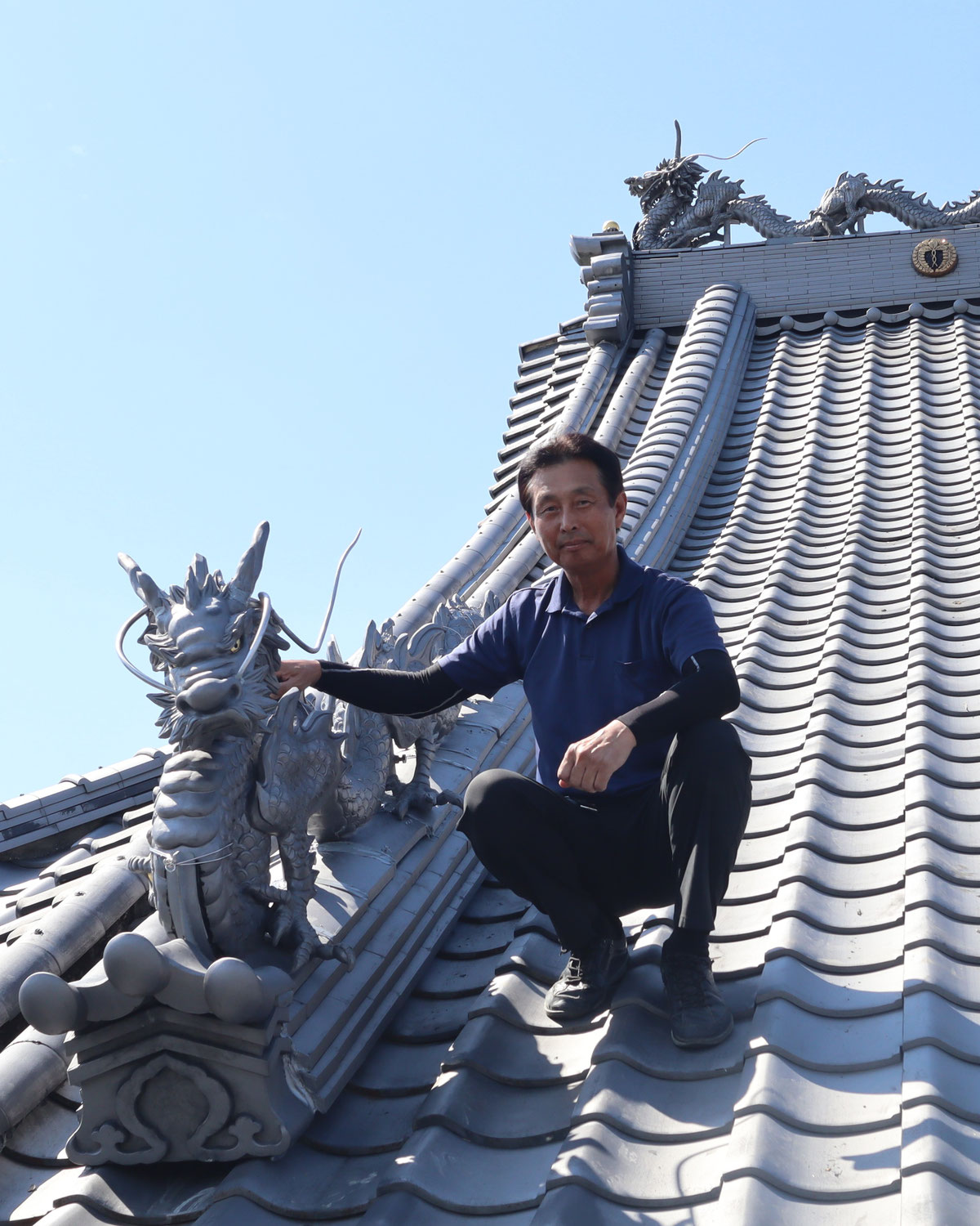 「龍の鬼瓦　完成のご報告」