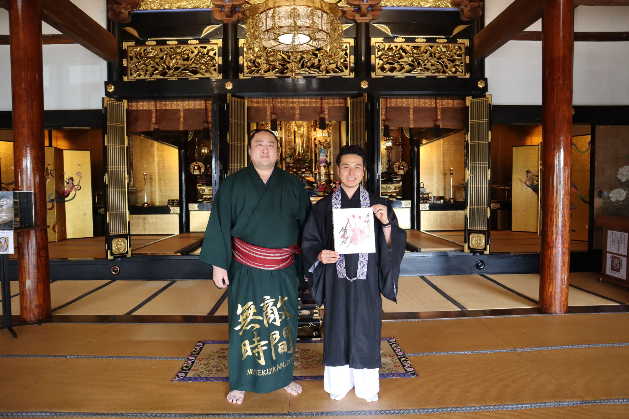「佐田の海さん　ご来寺」