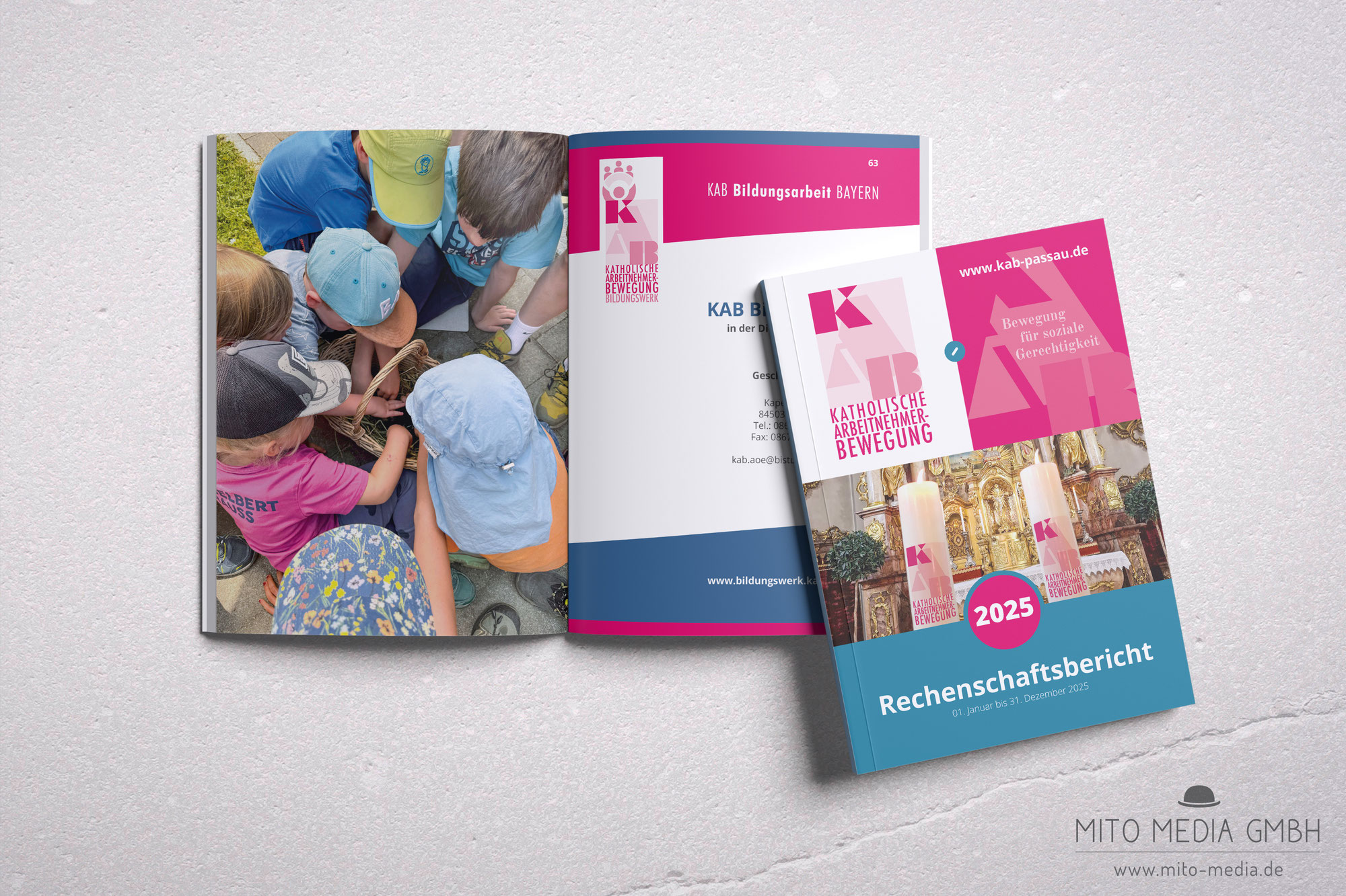 Gestaltung Rechenschaftsbericht KAB Passau